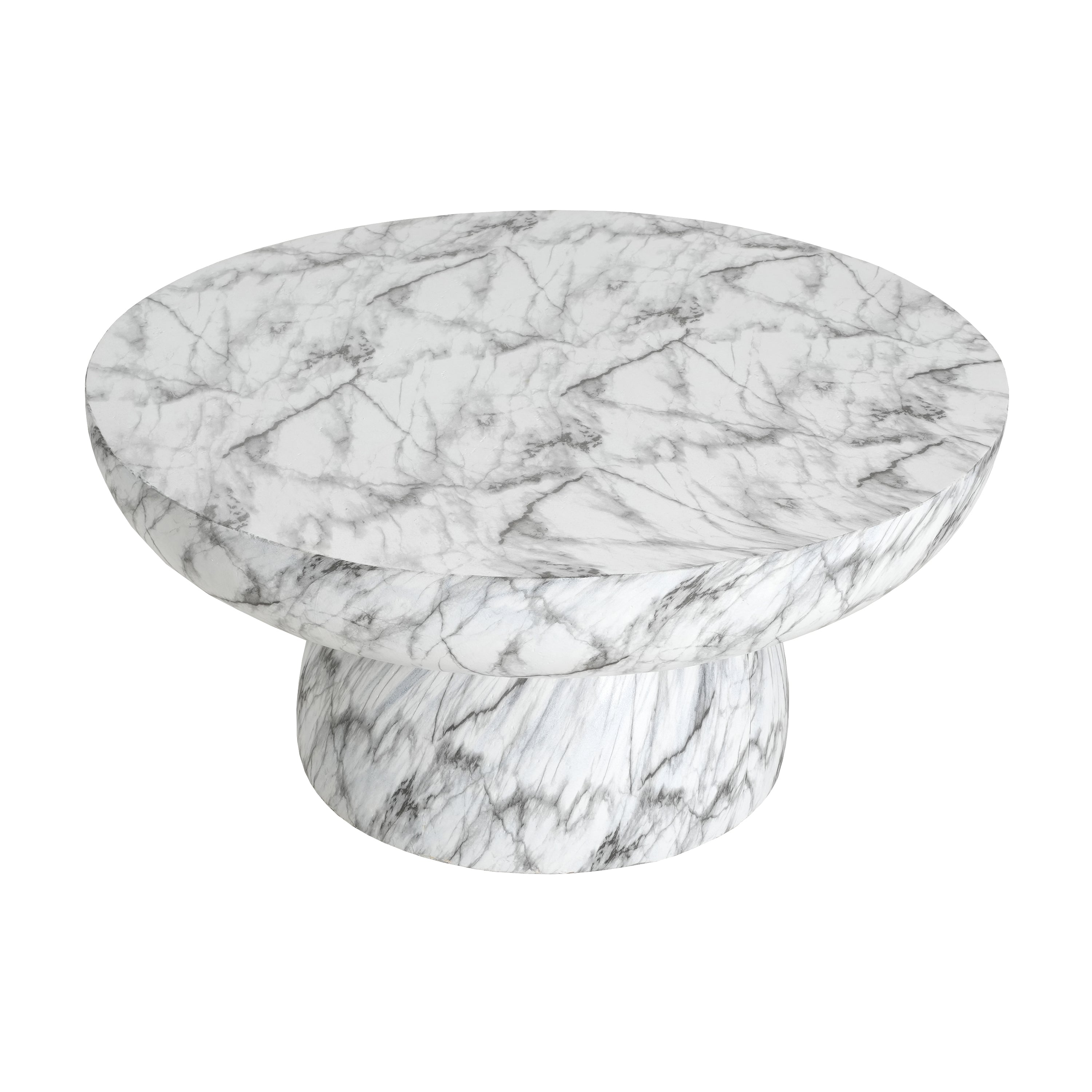 MGO Faux Marble Coffee Table for Both Indoor and Outdoor Use