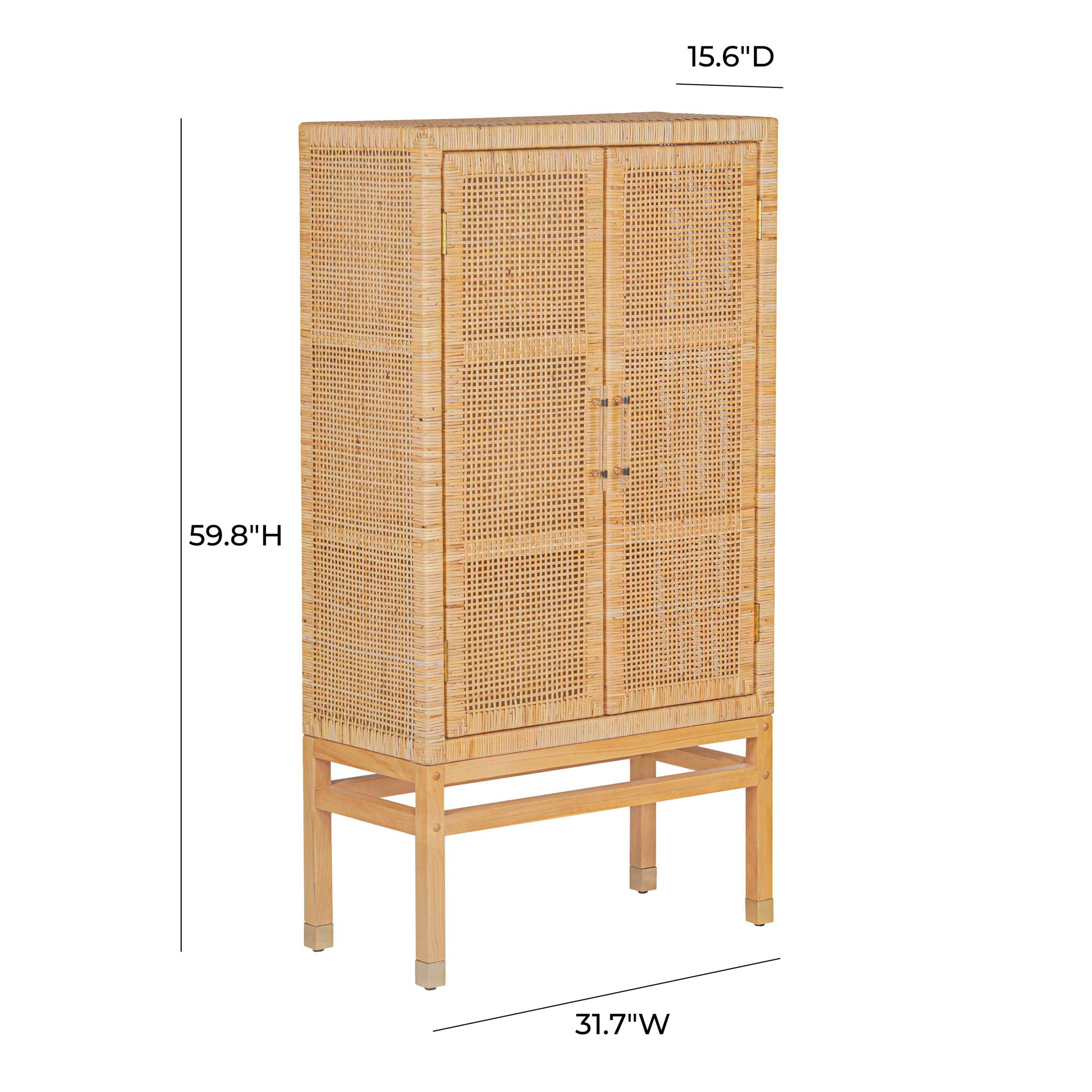 Amara - Woven Rattan Cabinet