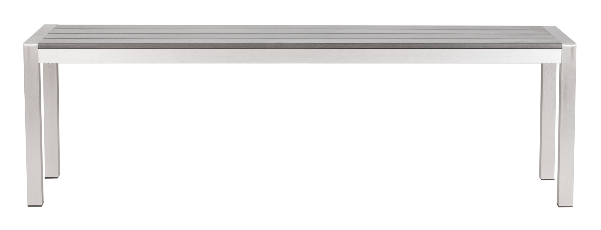 Metropolitan - Double Bench - Gray & Silver