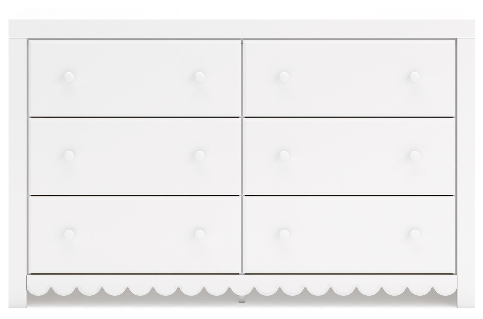 Mollviney - Six Drawer Dresser - White