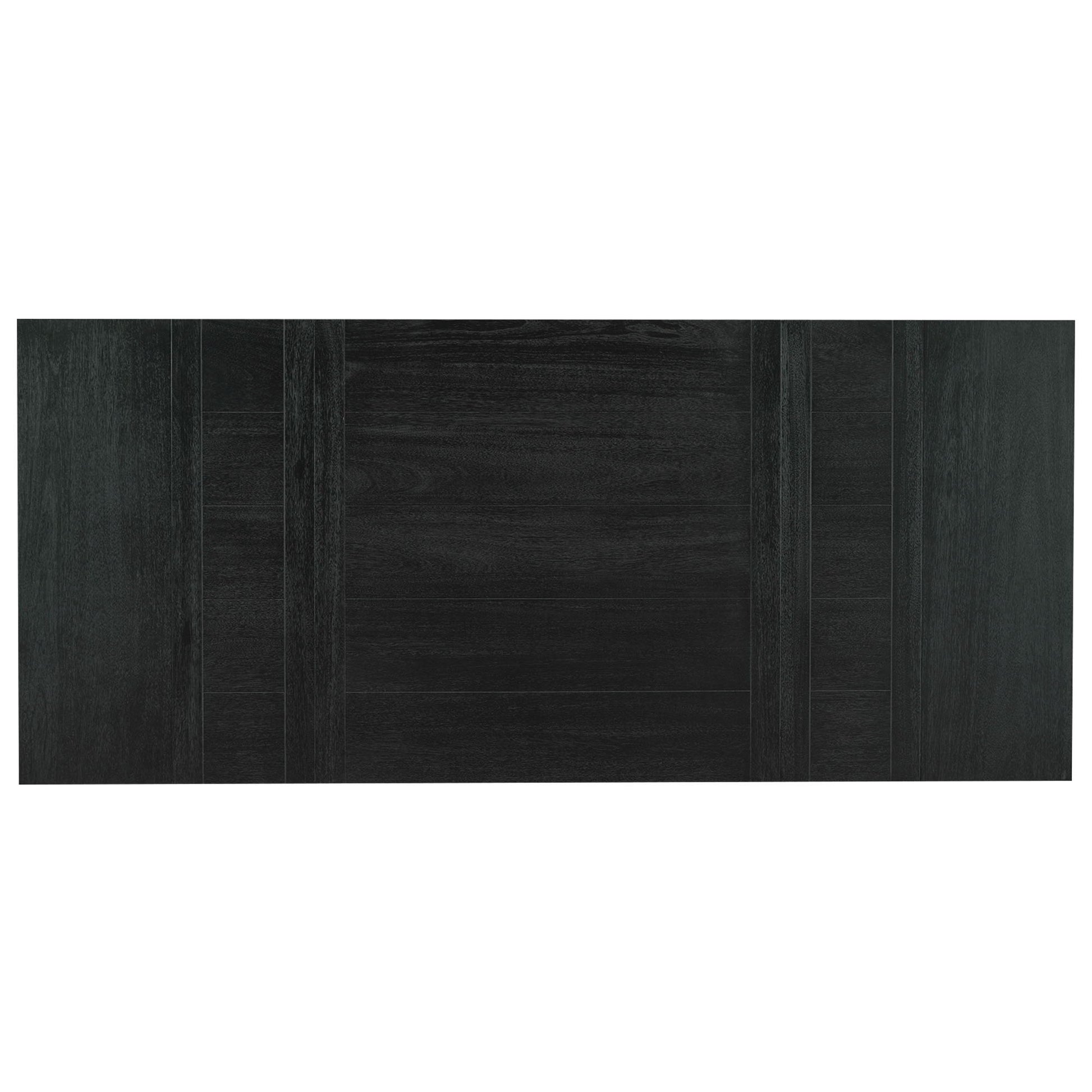 Topmax - 6 Piece Farmhouse Extendable Dining Table With Footrest, 4 Upholstered Dining Chairs And Dining Bench, Two 11" Removable Leaf - Best Buy Furniture