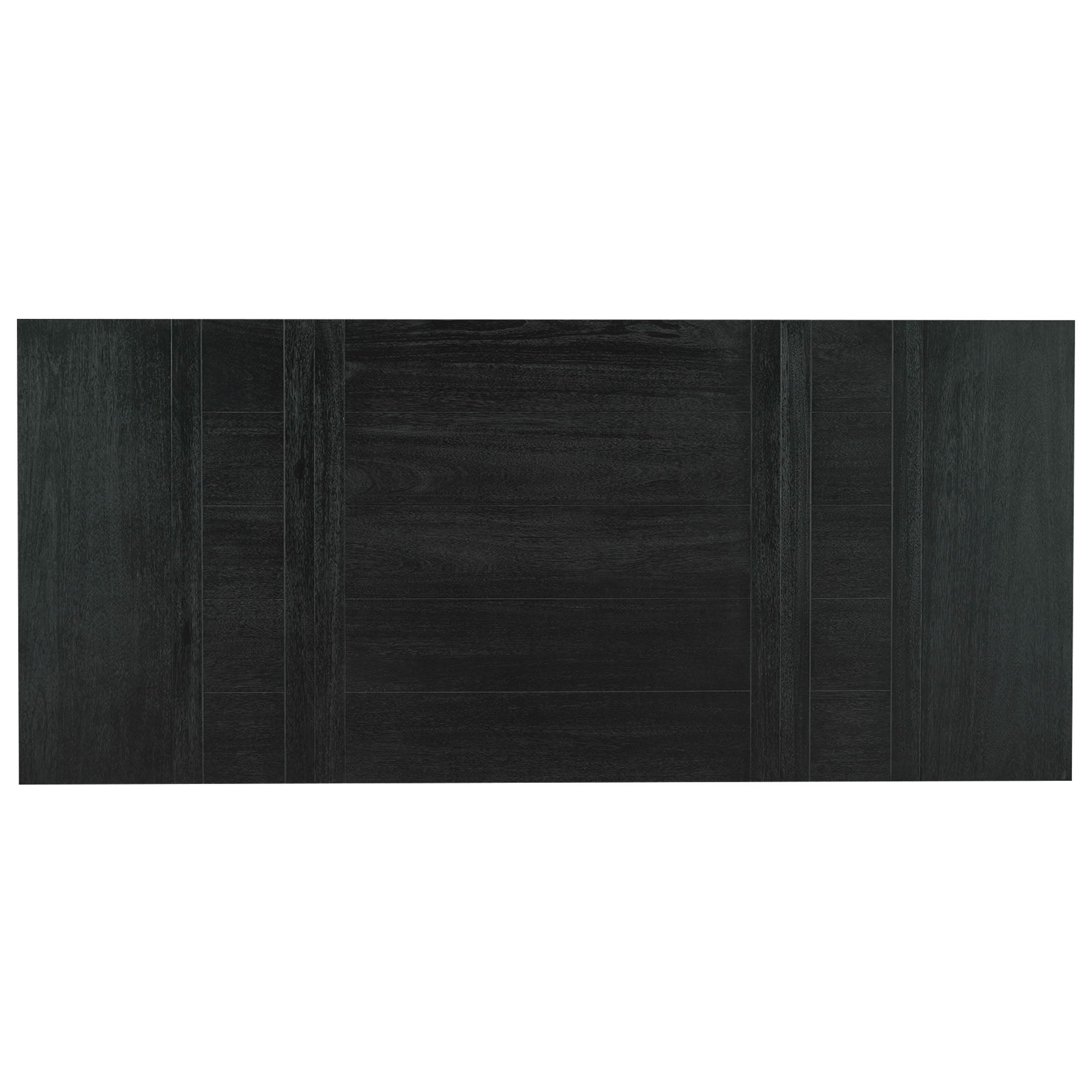 Topmax - 6 Piece Farmhouse Extendable Dining Table With Footrest, 4 Upholstered Dining Chairs And Dining Bench, Two 11" Removable Leaf - Best Buy Furniture