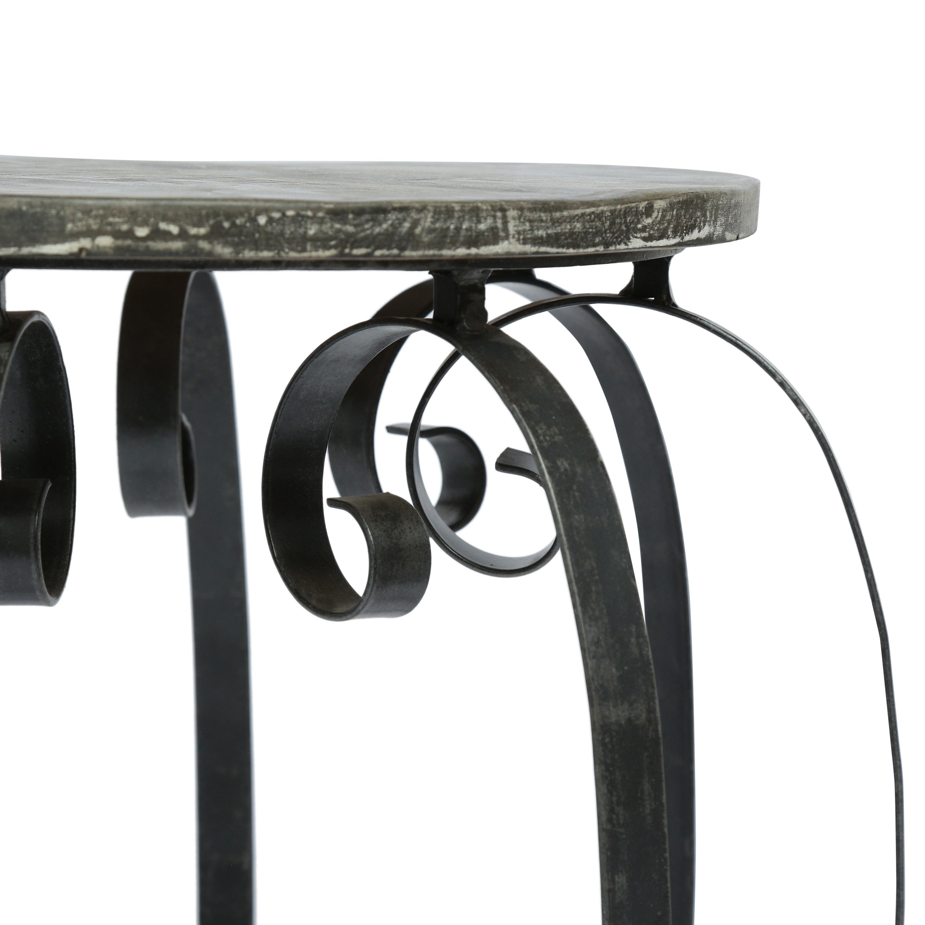 Modern industrial end table