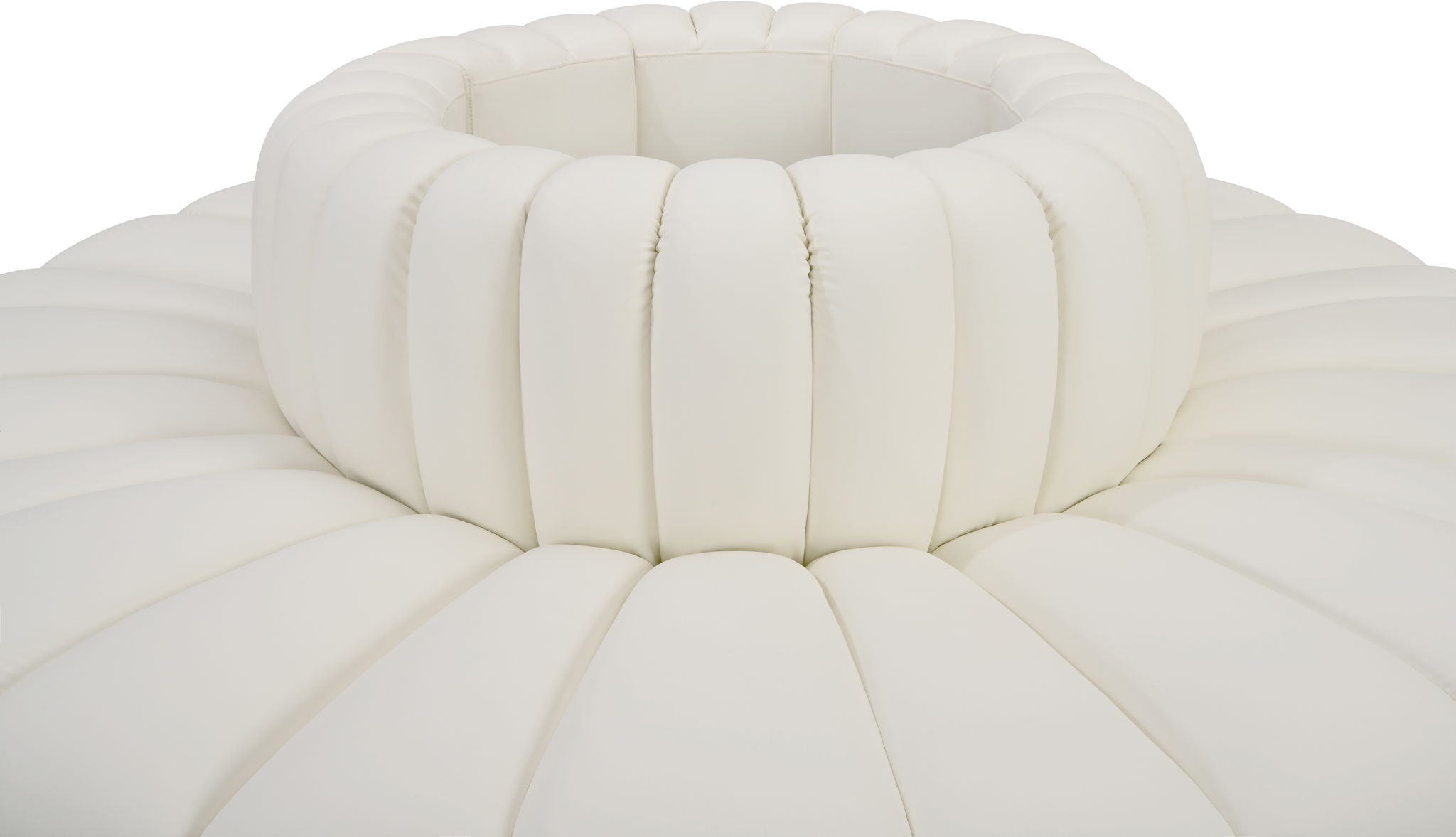 Arc - Faux Leather 8 Piece Round Modular Sofa