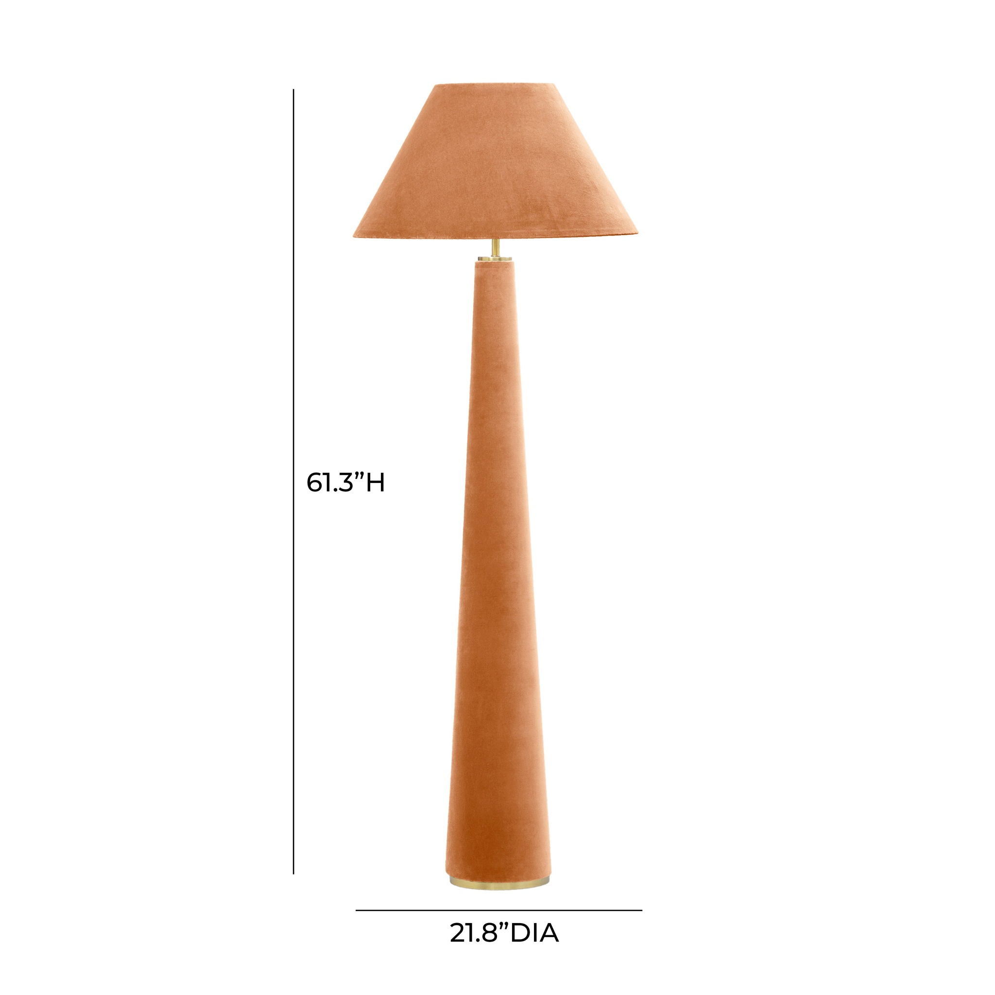 Graham - Velvet Floor Lamp