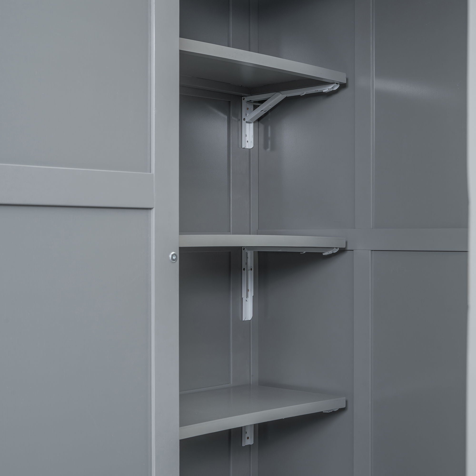 Loft Bed With Wardrobe, Desk And Shelves