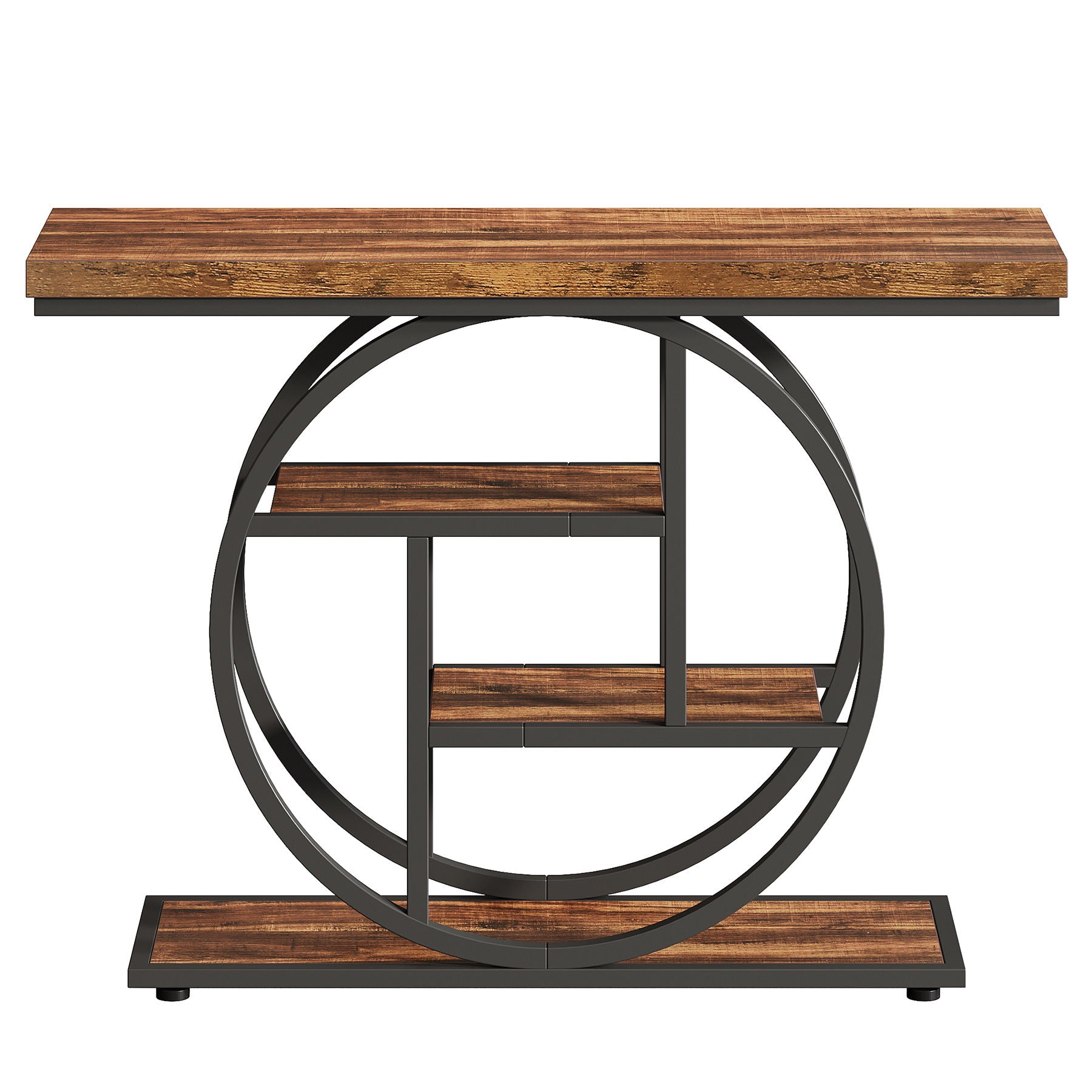 Console Table With 4 Tier Design For Living Hallway