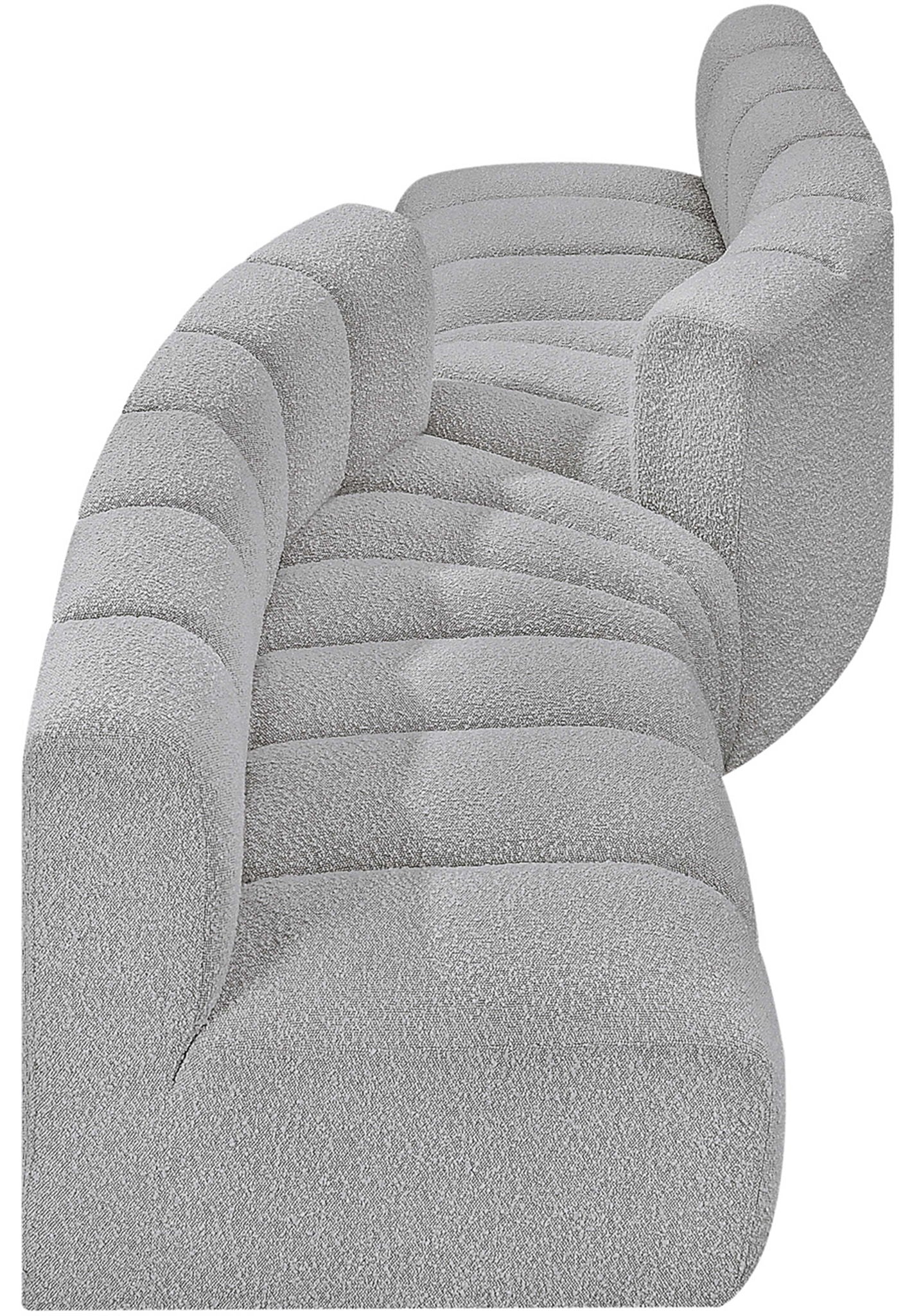 Arc - Boucle Fabric 4 Piece Sofa