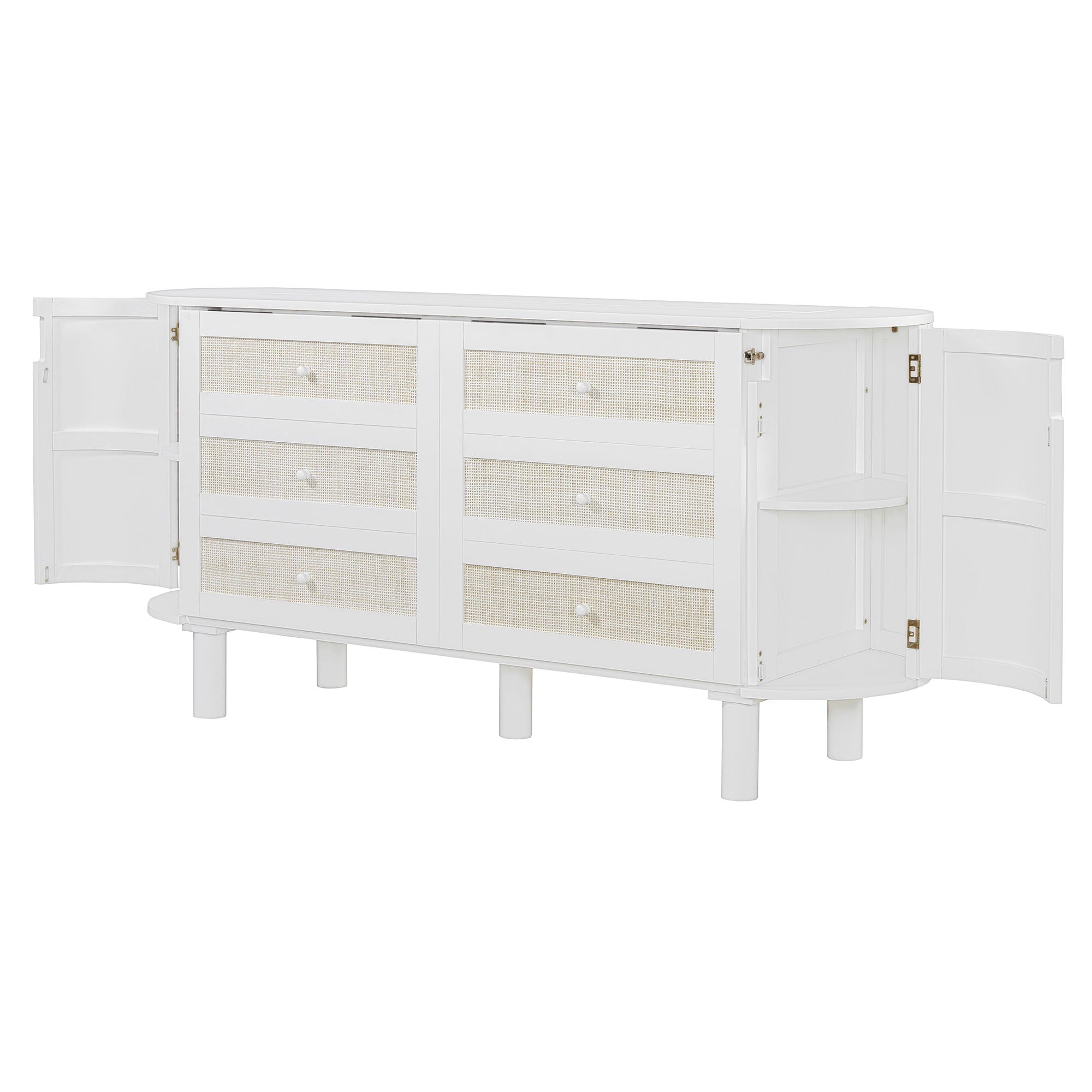 Murphy Bed With Hidden Storage & Modern Woven Design