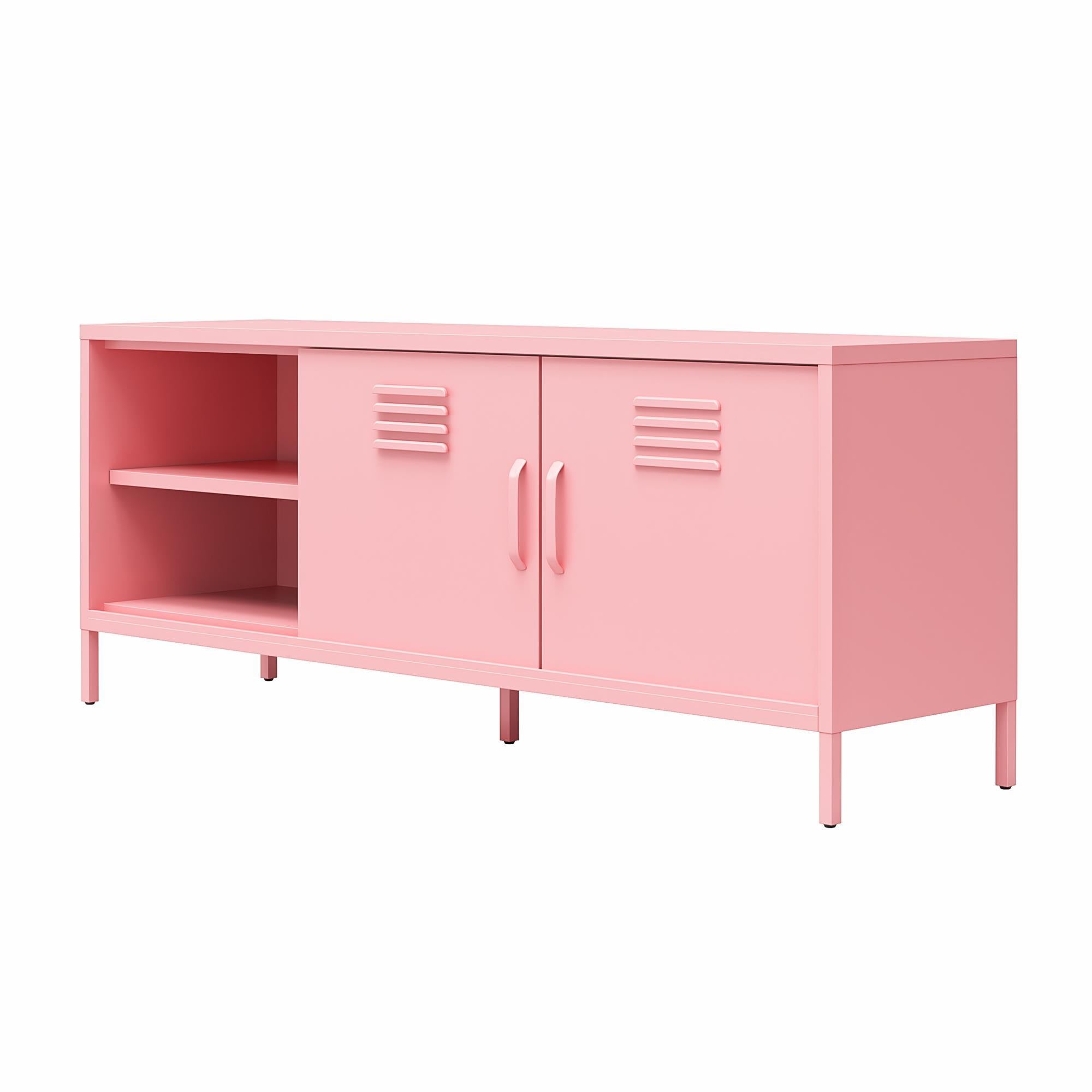 Cache - Locker Style TV Stand For TVs Up To 65" - Pink