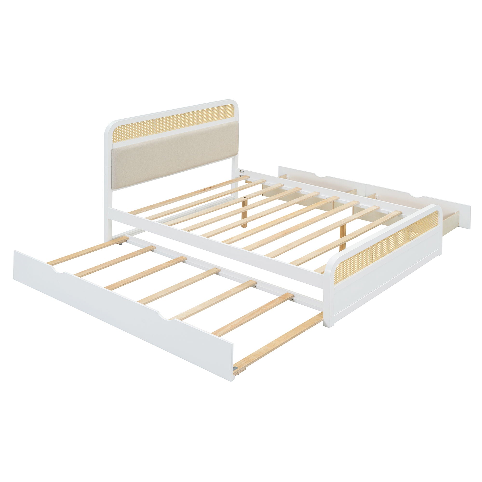 Platform Bed With Trundle And 2 Drawers