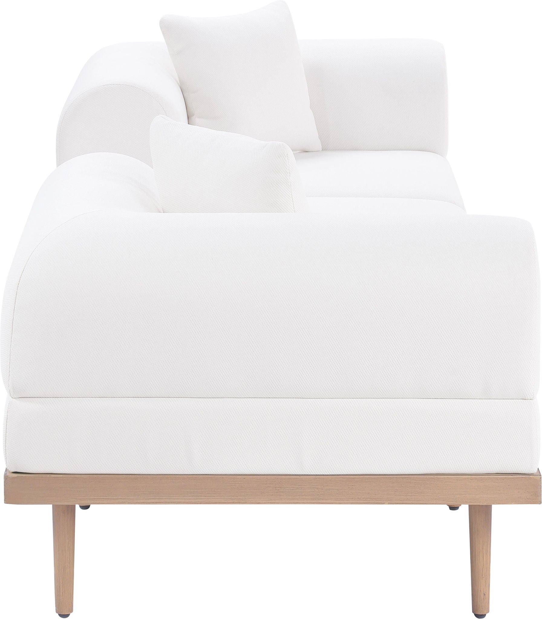 Laguna - 3 Piece 106.5" Outdoor Patio Modular Sofa With Backless Seat