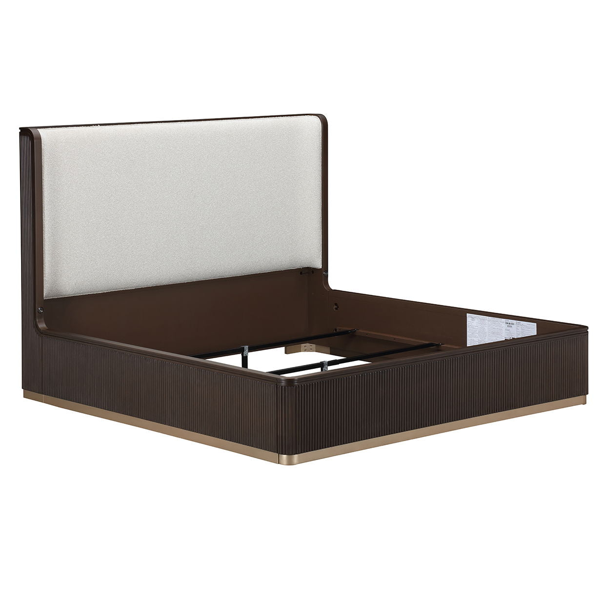West Kensington - Eastern King Bed - Buff / Medium Espresso