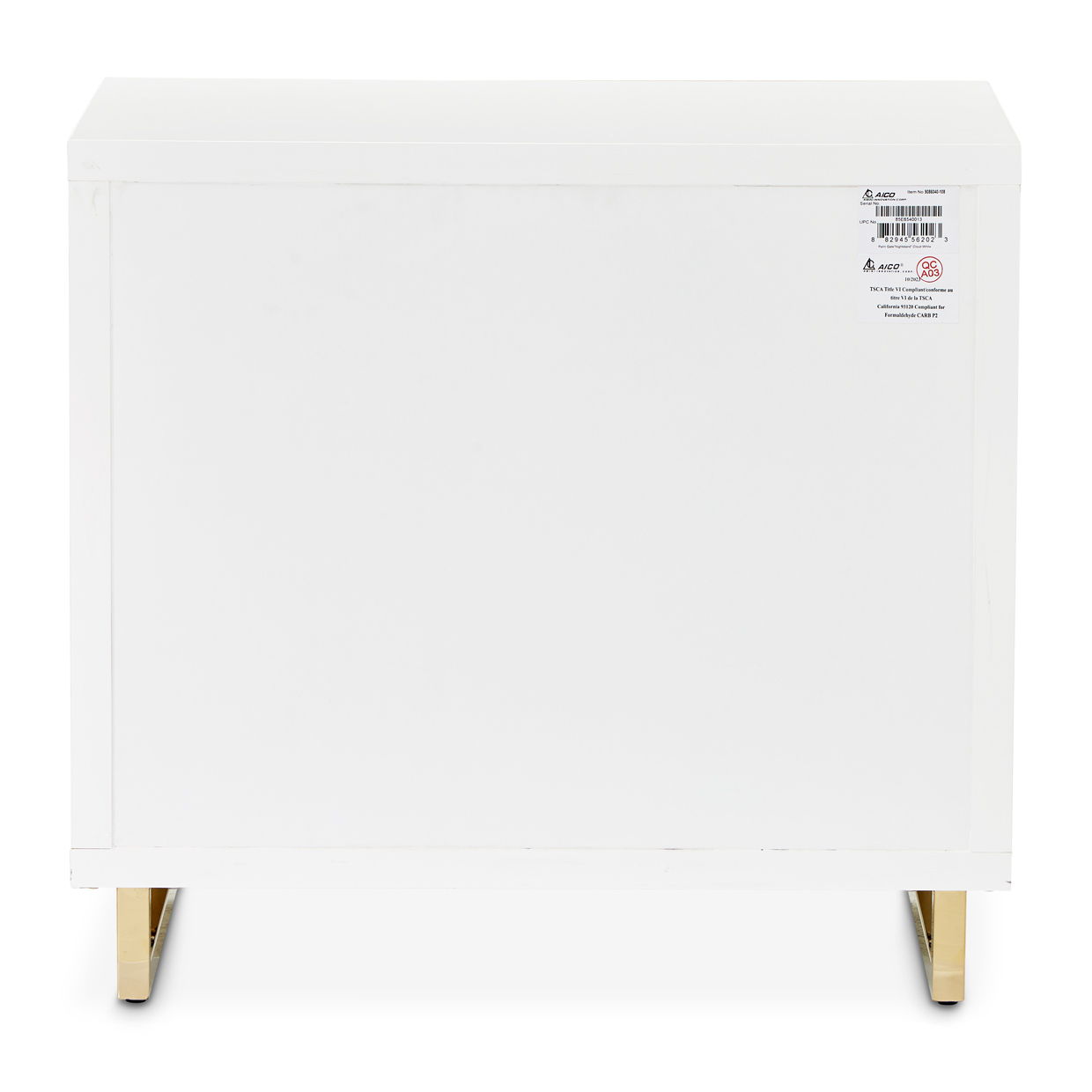 Palm Gate - Nightstand - Cloud White