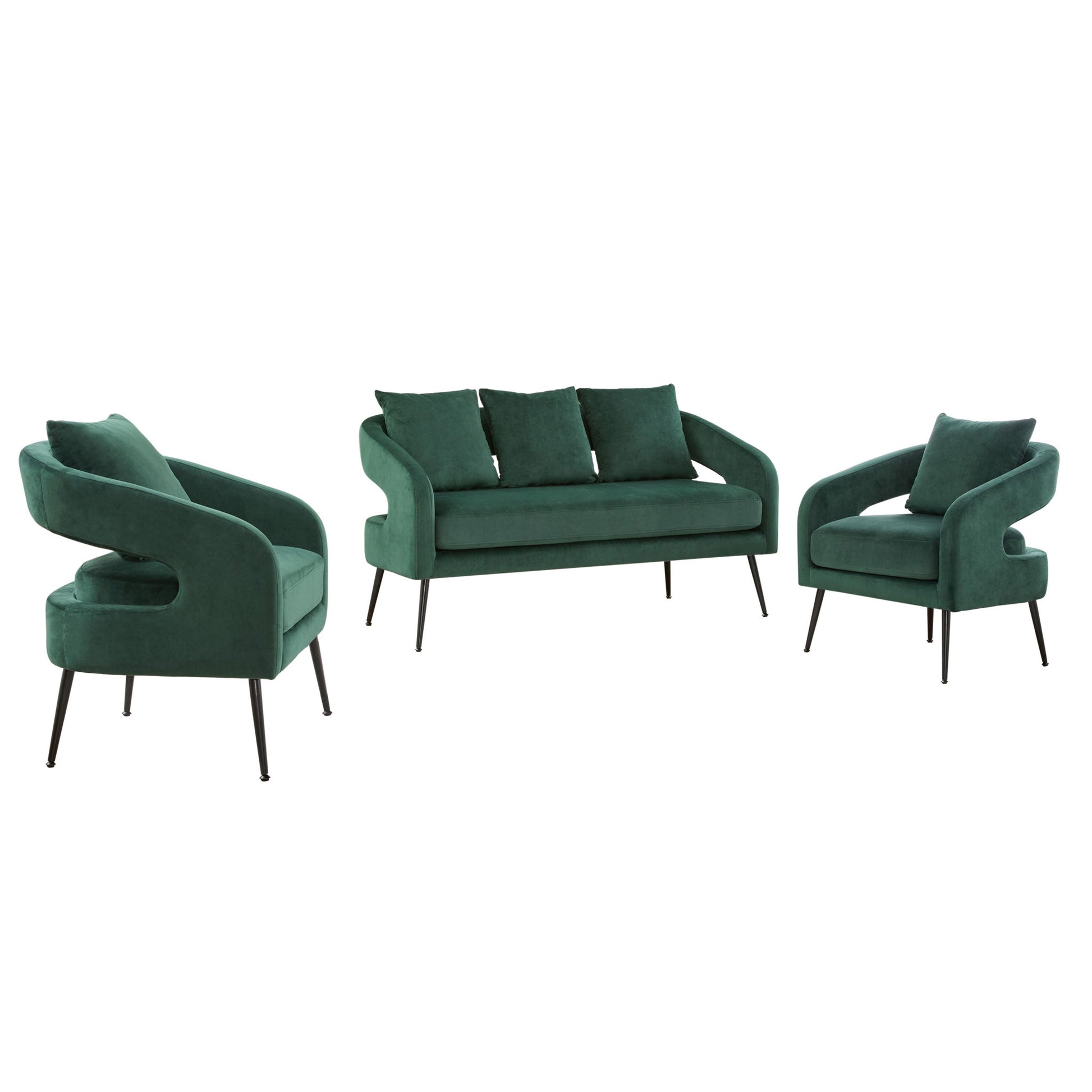3 Piece Living Room Set, Loveseat & 2 Accent Chairs - Best Buy Furniture