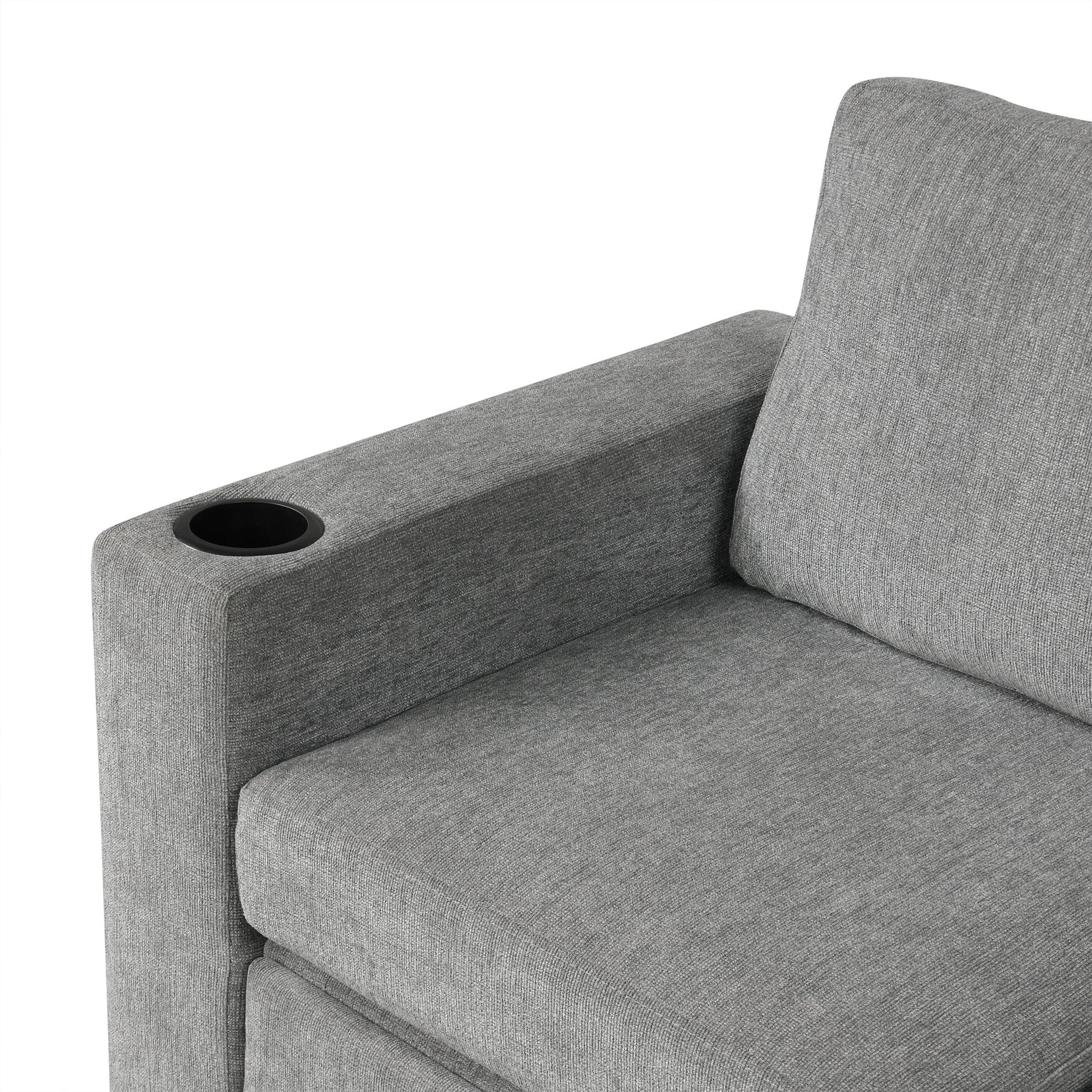 Convertible U-Shaped Sectional Sofa With Pull-Out Bed - Best Buy Furniture