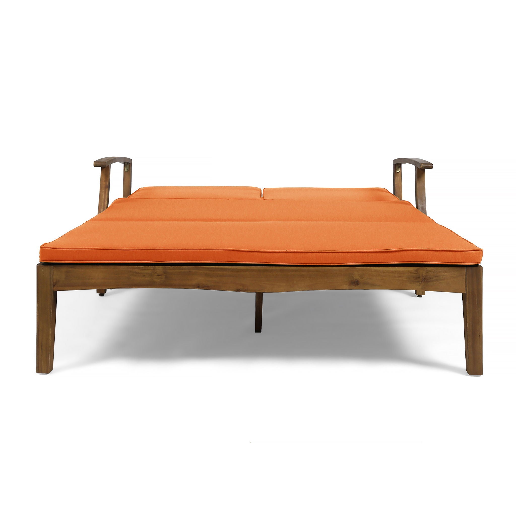 Etherealize - Outdoor Adjustable Double Chaise Lounge With Water Resistant Cushions