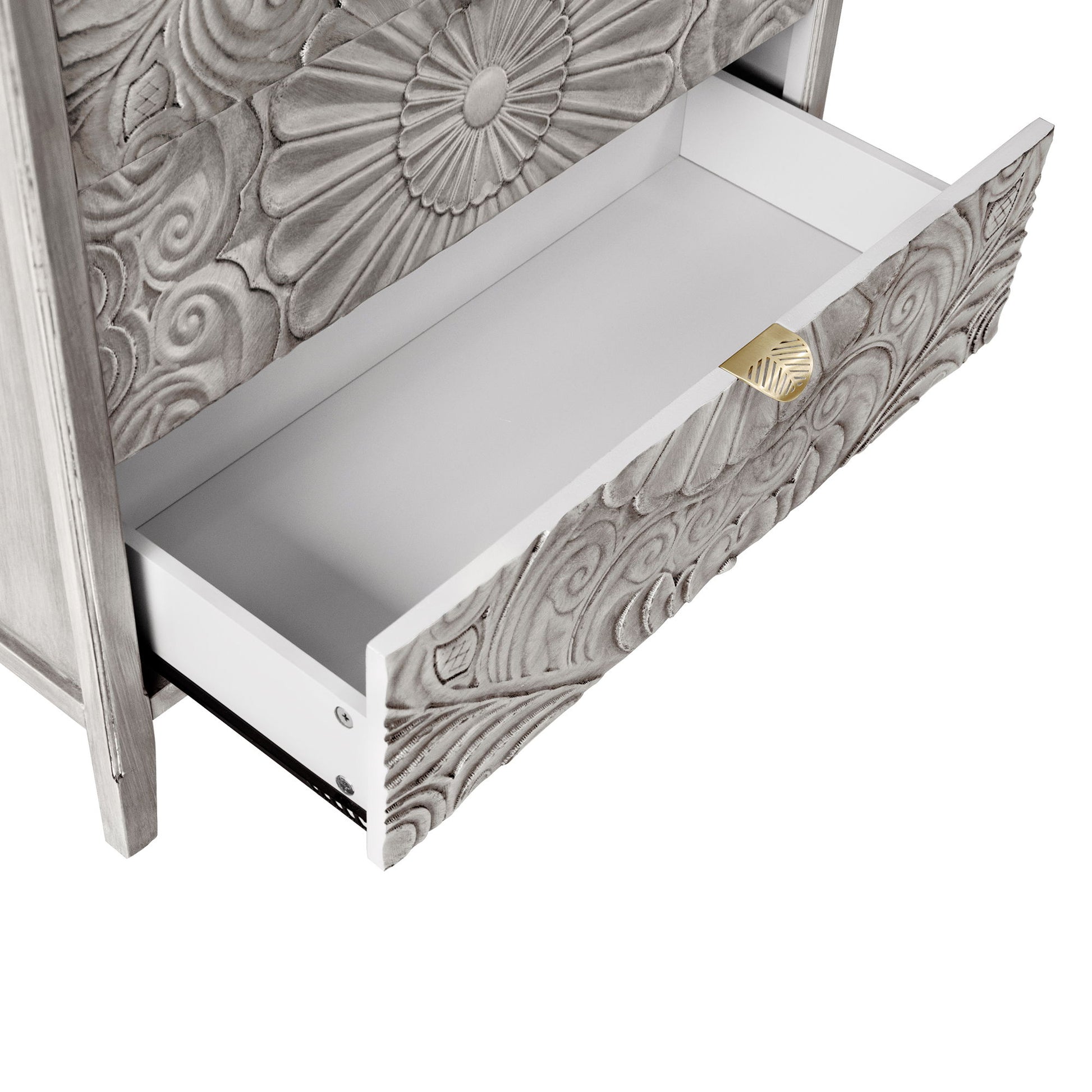 3 Drawer Cabinet, American Furniture, Suitable For Bedroom, Living Room - Light Gray - Best Buy Furniture