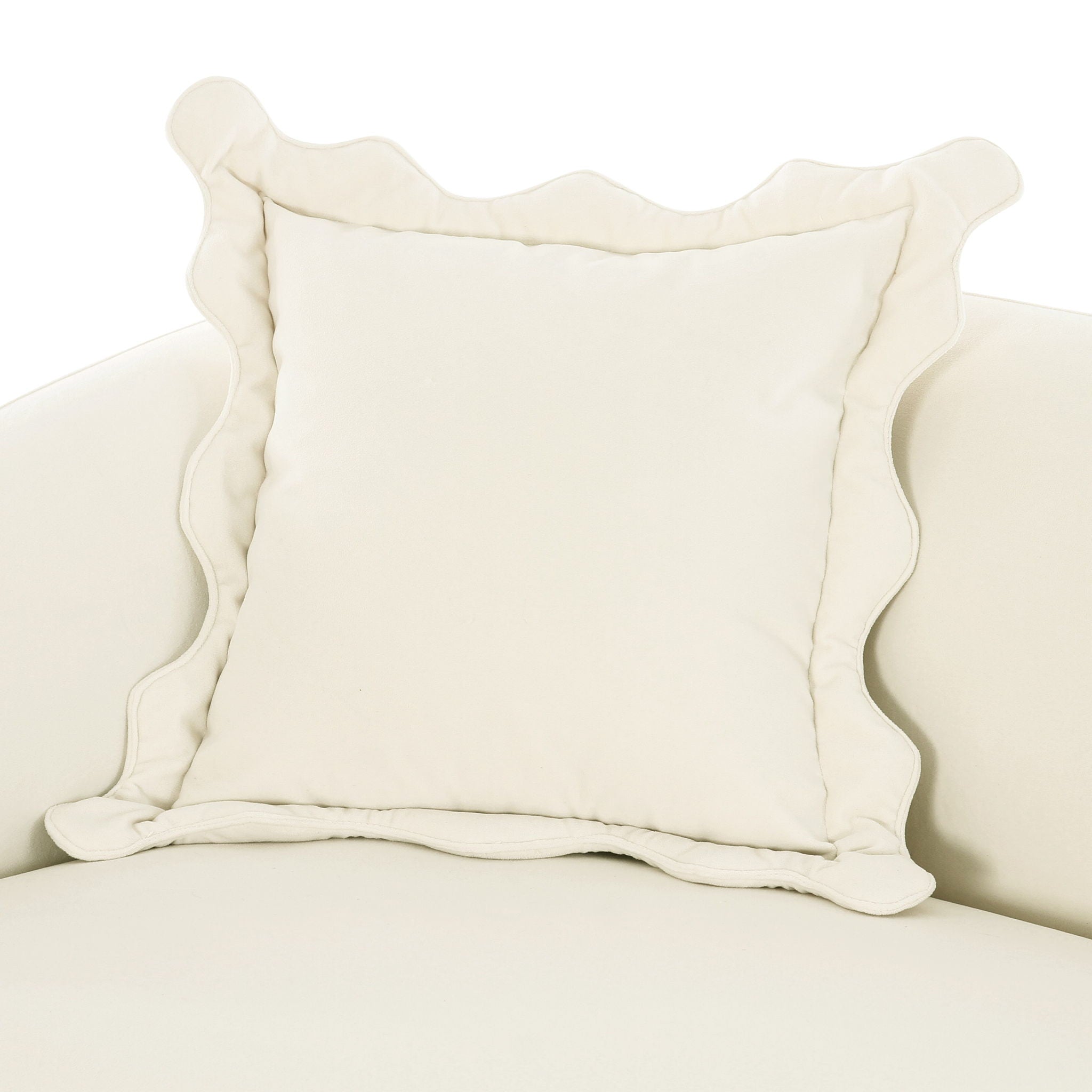 Lou - Performance Velvet Loveseat - Cream