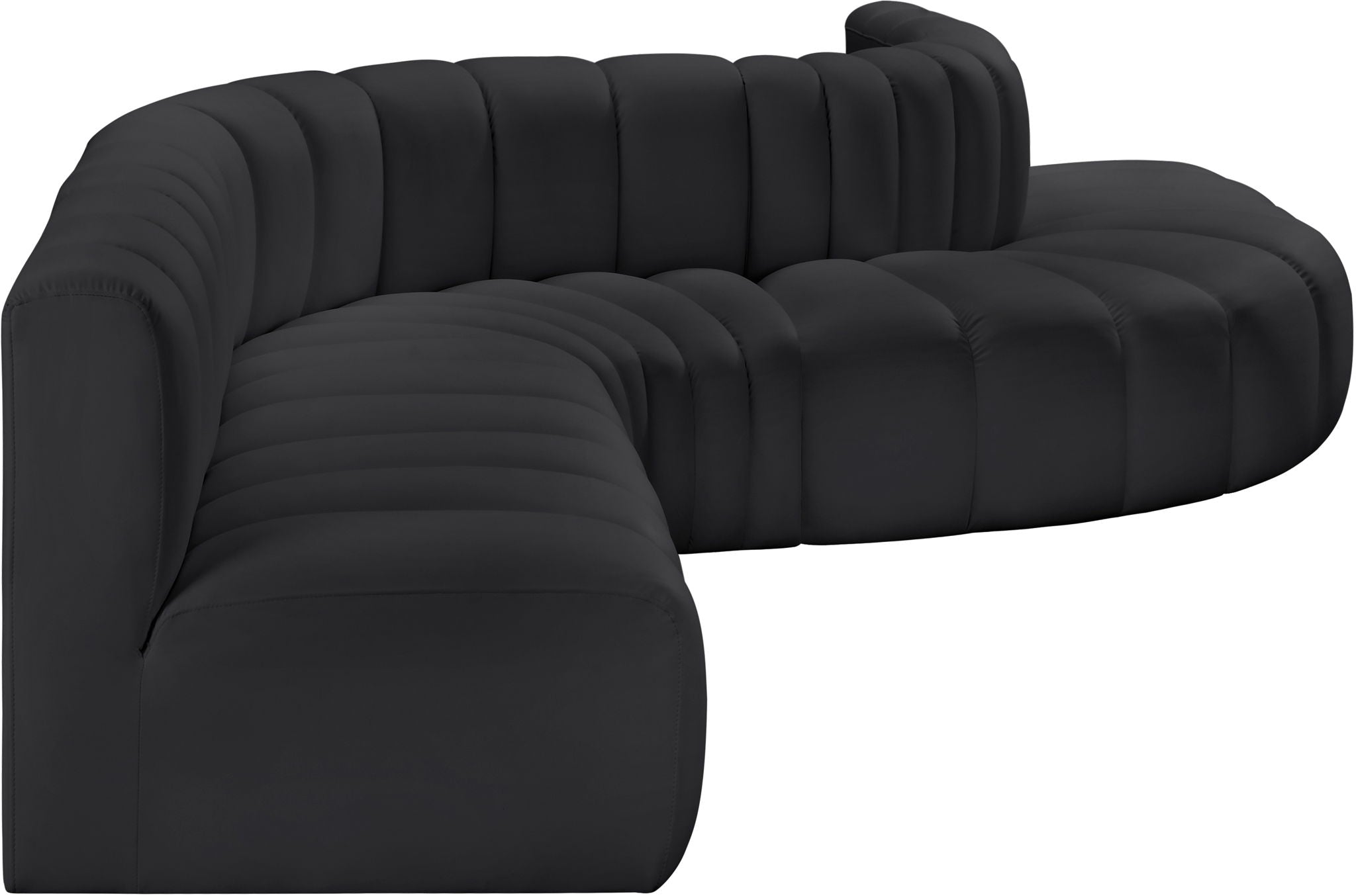 Arc - Faux Leather 7 Piece Modular Sofa - Best Buy Furniture