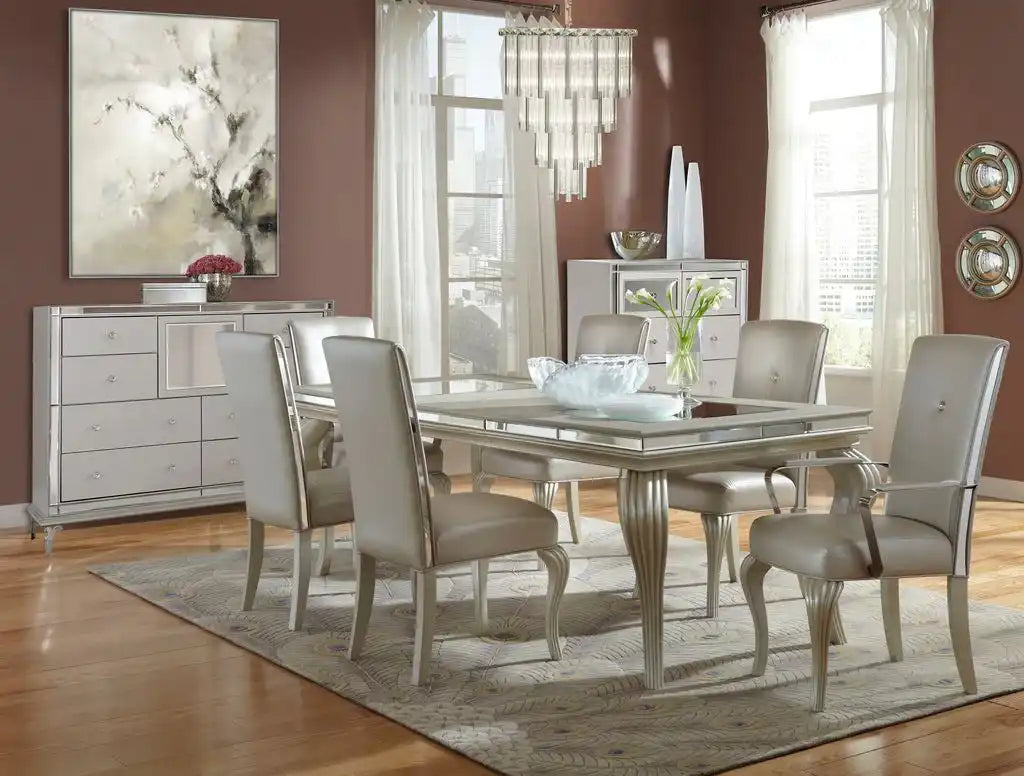 Hollywood Loft - Upholstered 5-Drawer Chest - Frost - Best Buy Furniture