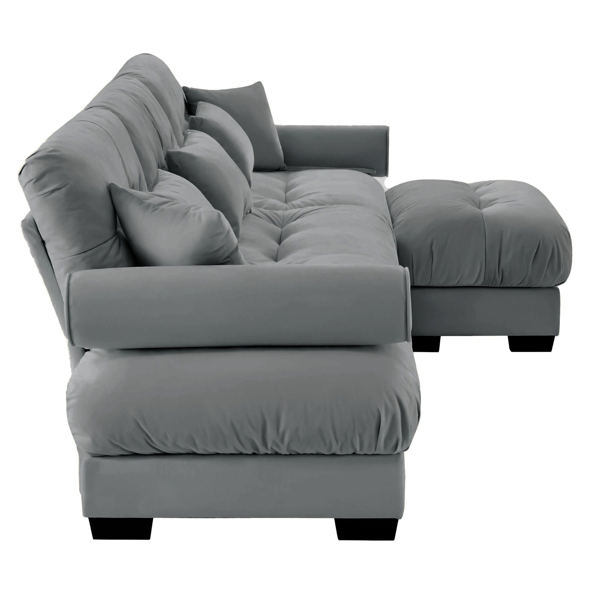 Super Comfort Oversized Modular Sectional Sofa With Movable Ottoman - Best Buy Furniture