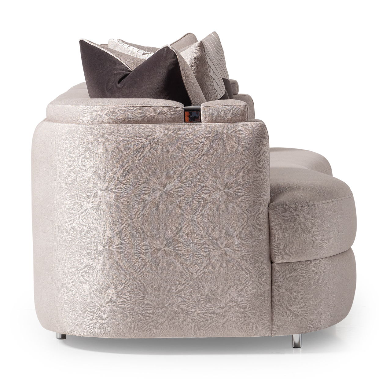 Carmela - Sofa - Zinc/Silver