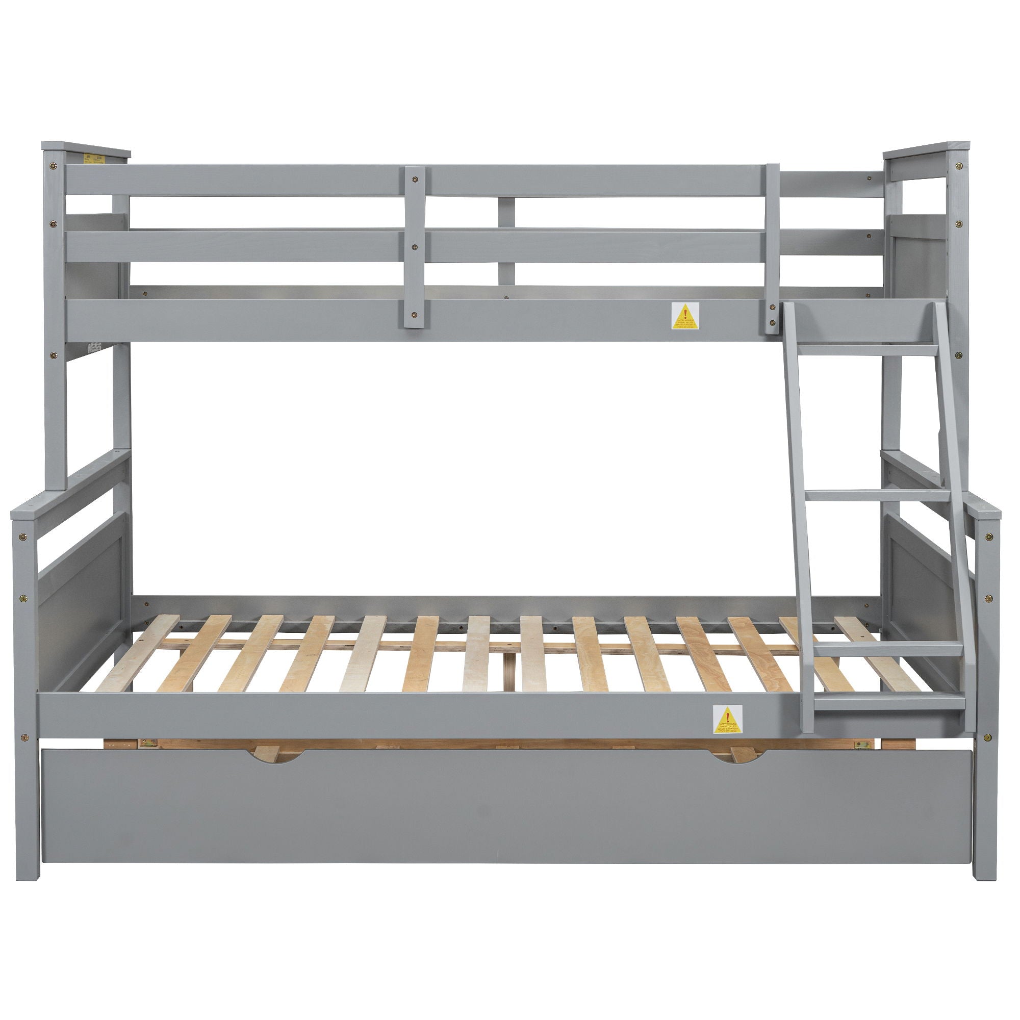 Bunk Bed With Ladder And Safety Guardrail