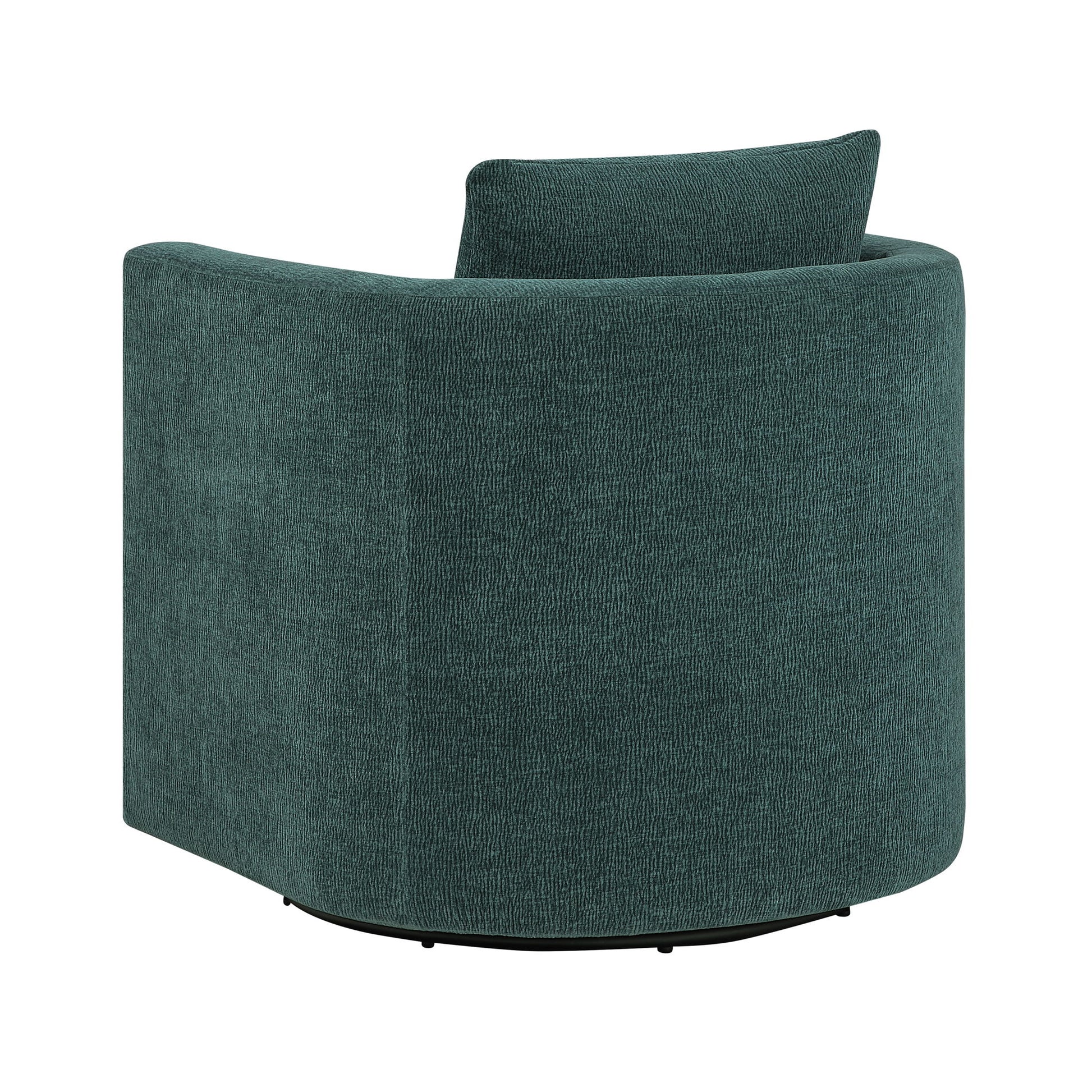 Sutton - Swivel Barrel Chair - Peacock - Best Buy Furniture