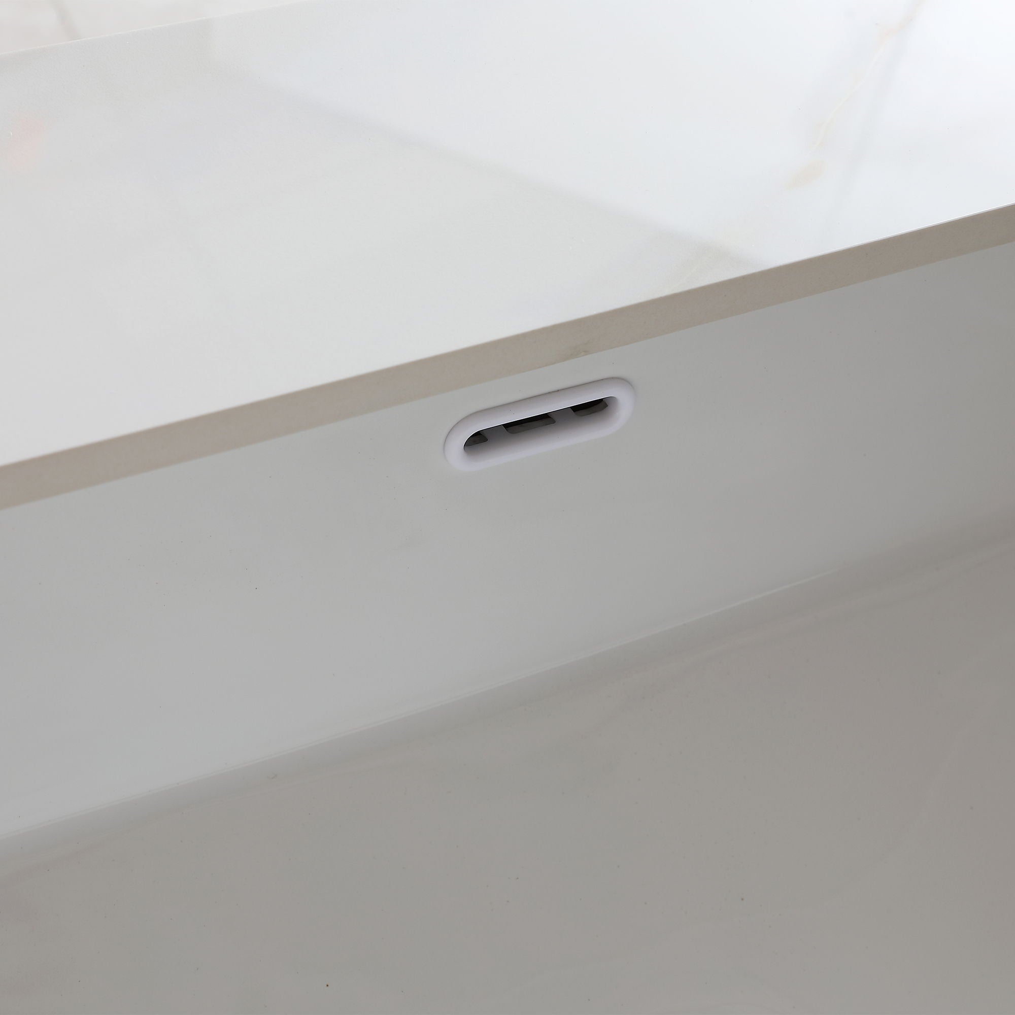 Elegant Vanity Top With Undermount Sink And Backsplash, Sintered Stone
