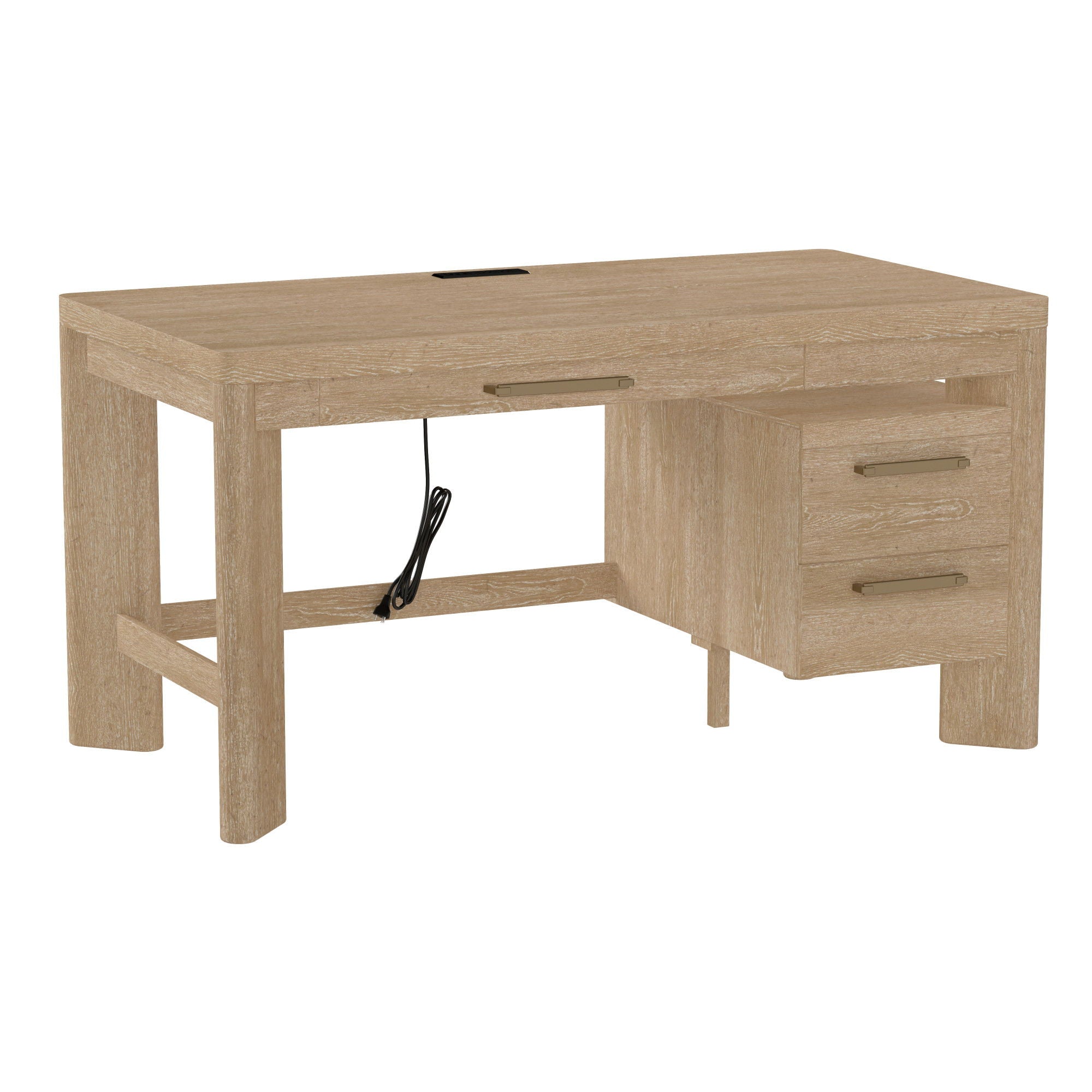 Desk With Contemporary Style - Tan