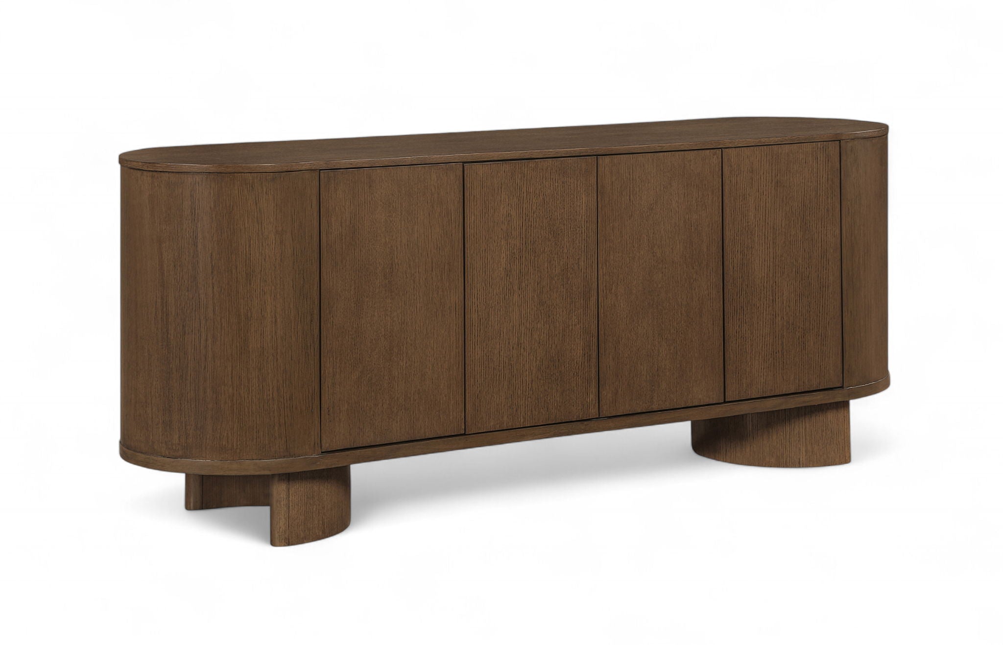 Caldra - Oak Veneer And Solid Wood Sideboard / Buffet