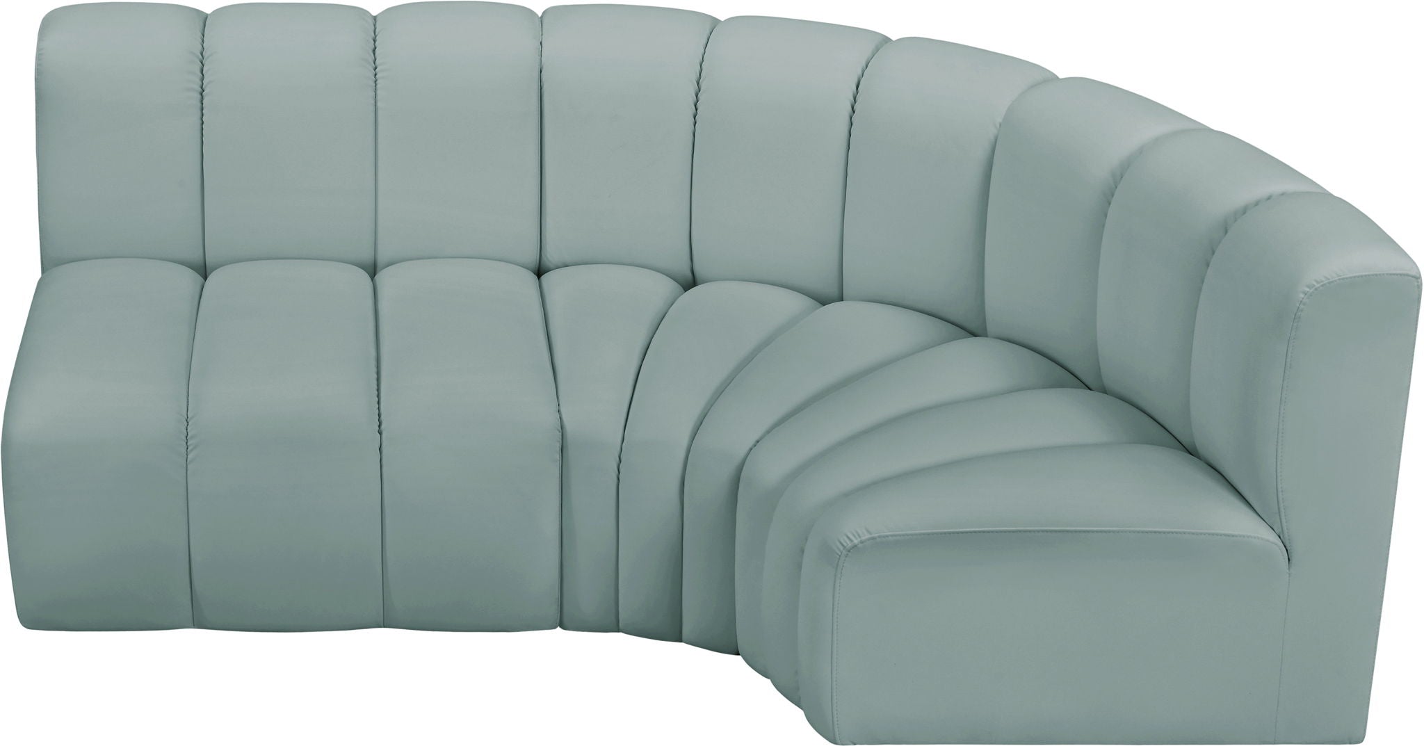 Arc - Faux Leather 3 Piece Sofa