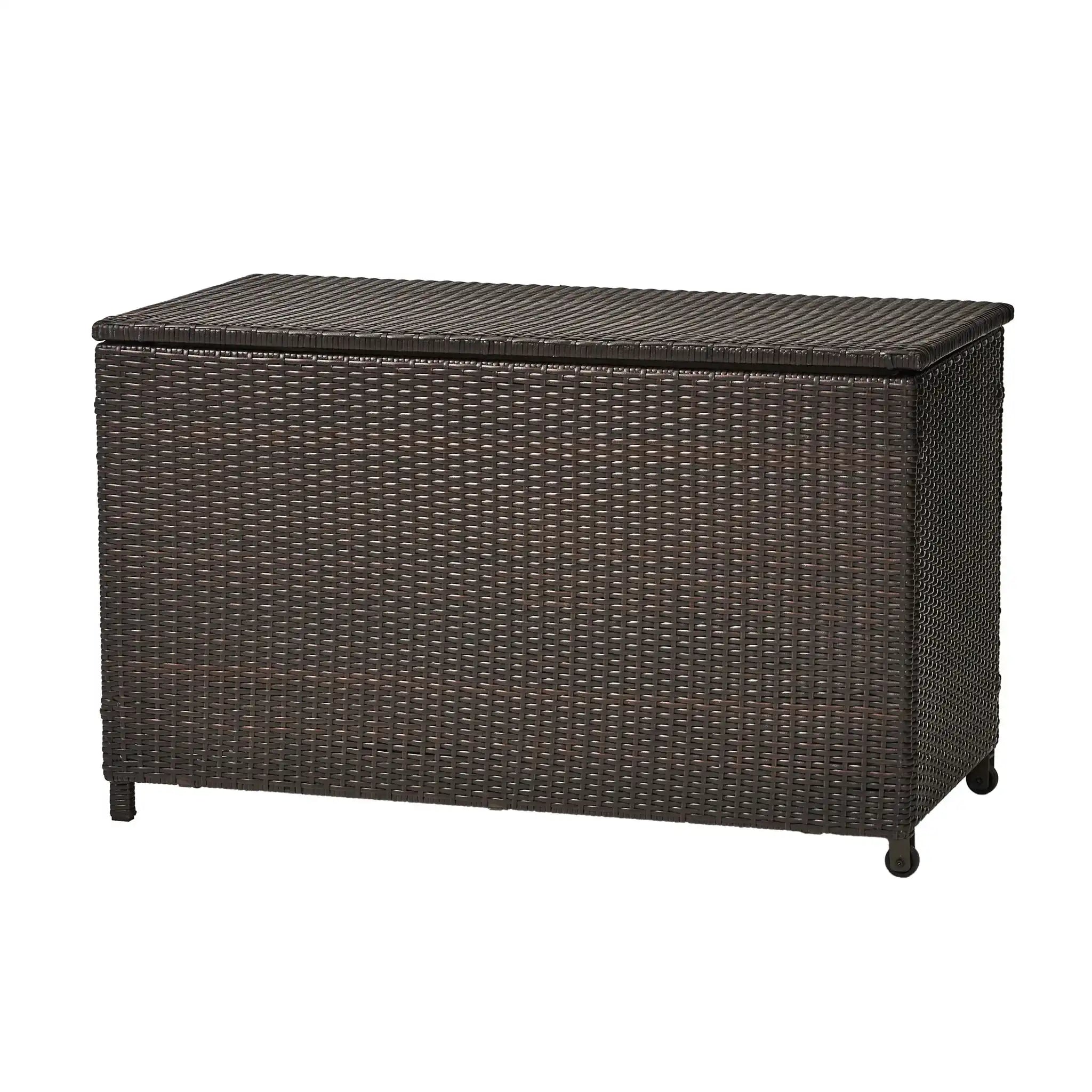 Blake - Wicker Cushion Box - Brown Multi