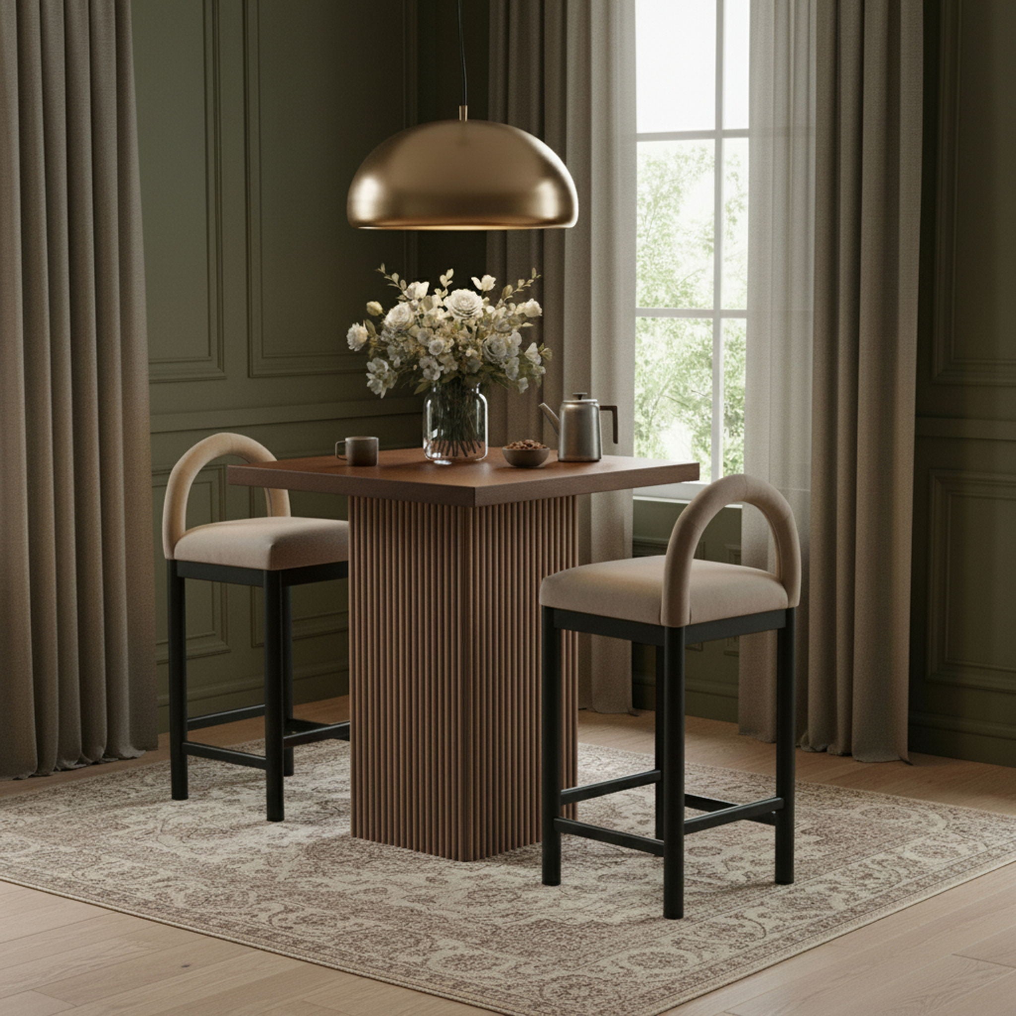 Belinda - Oak Veneer And Solid Wood Table