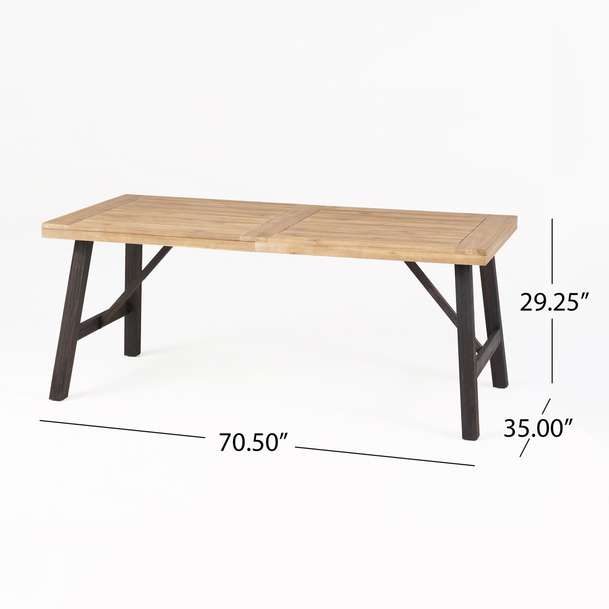Outdoor Dining Set With 2 Bench And 1 Dining Table - Light Brown - Best Buy Furniture