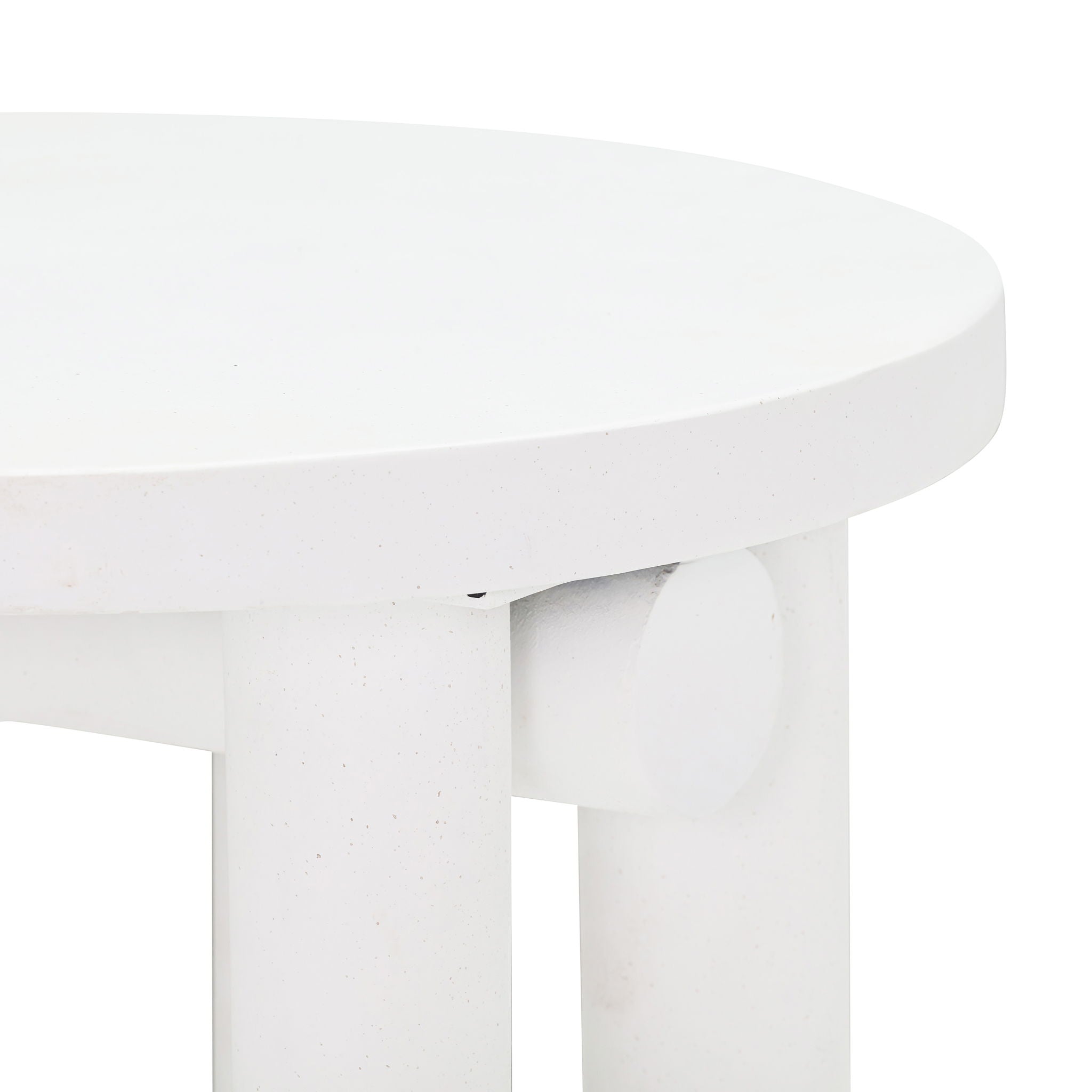 Tildy - Concrete Coffee Table - White