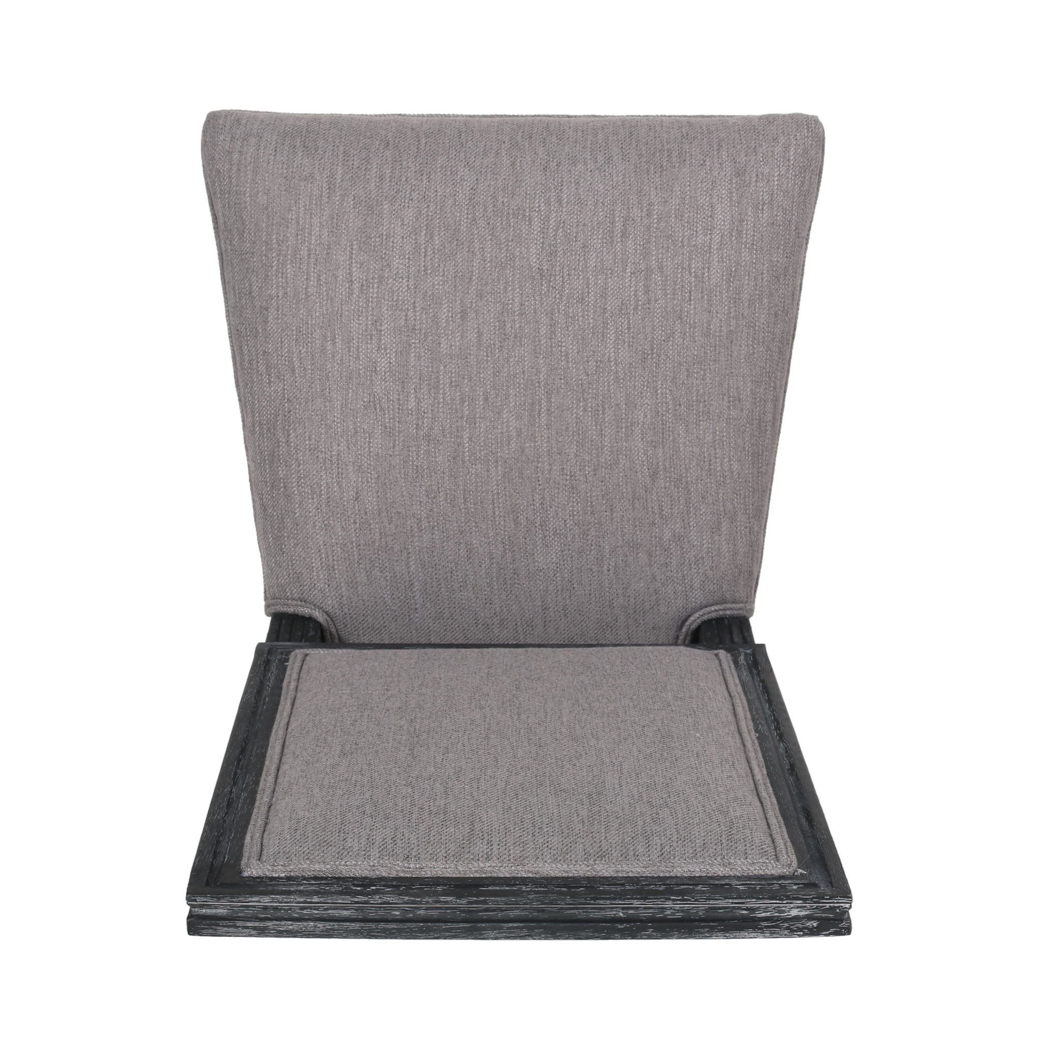 French Country Style Dining Chair With Upholstered Seating And Fluted Legs