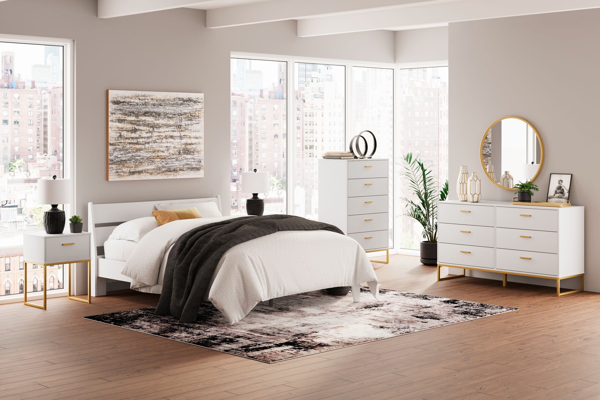 Socalle - Panel Platform Bed