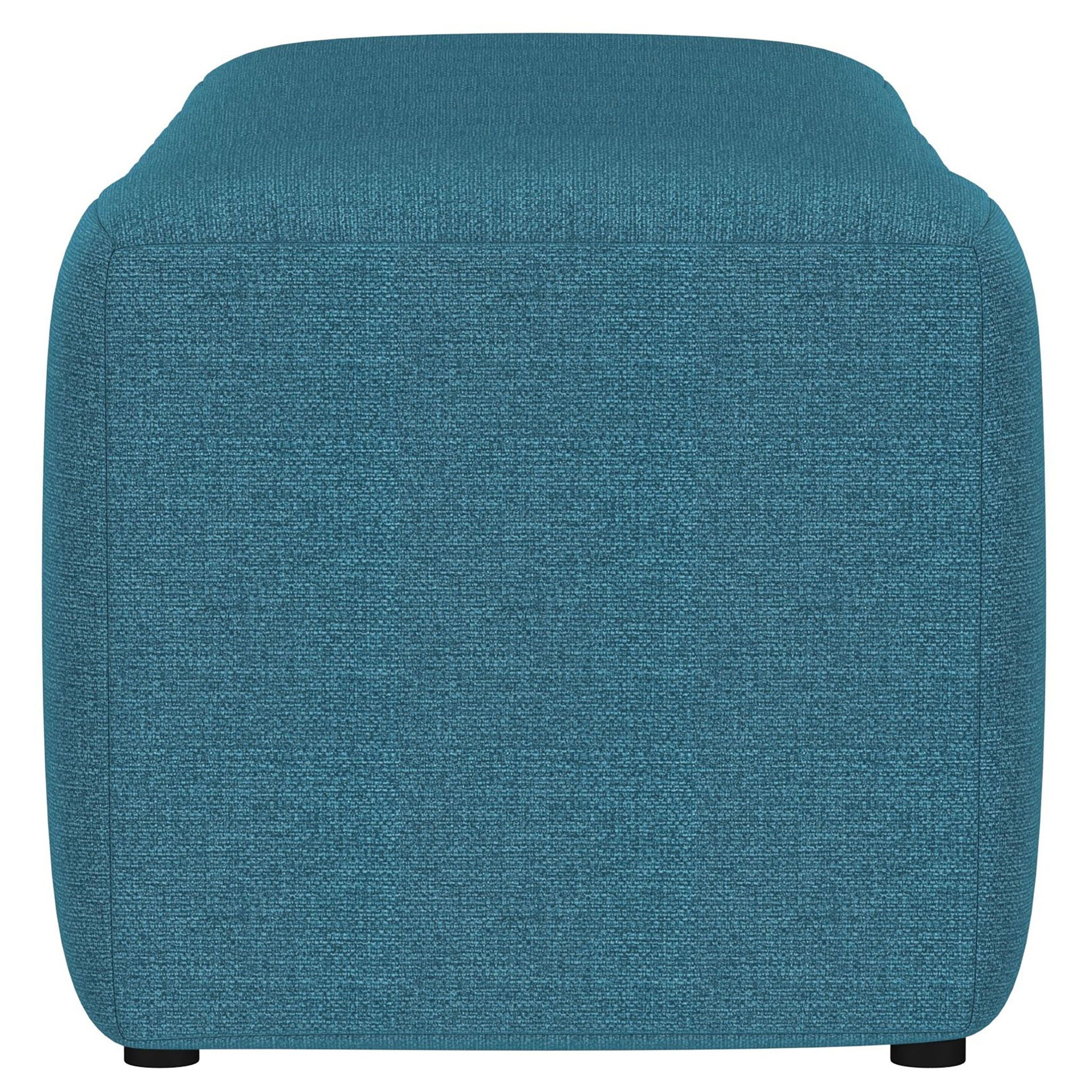 Modern Upholstered Tufted Accent Bench & Round Legs