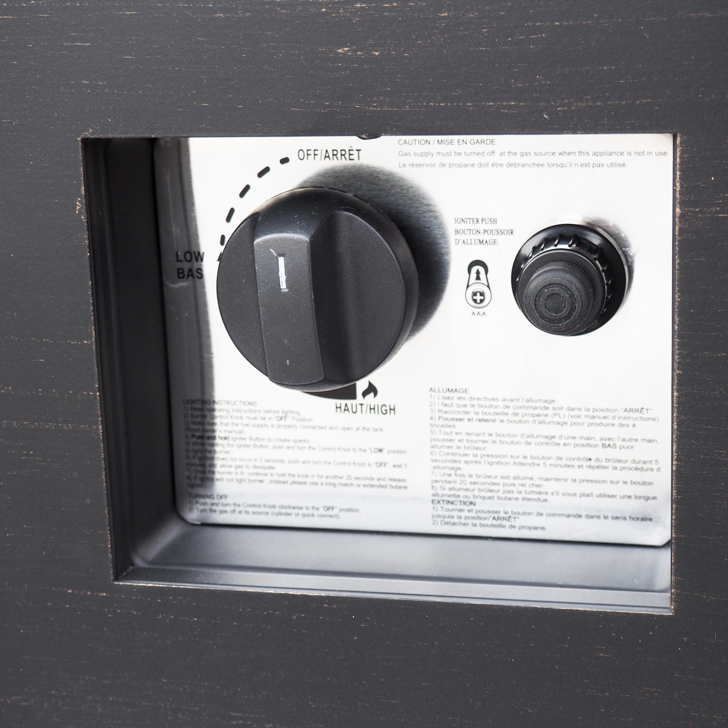 Wellington Stylish 40" Square Fire Pit in Brown and Gold Iron