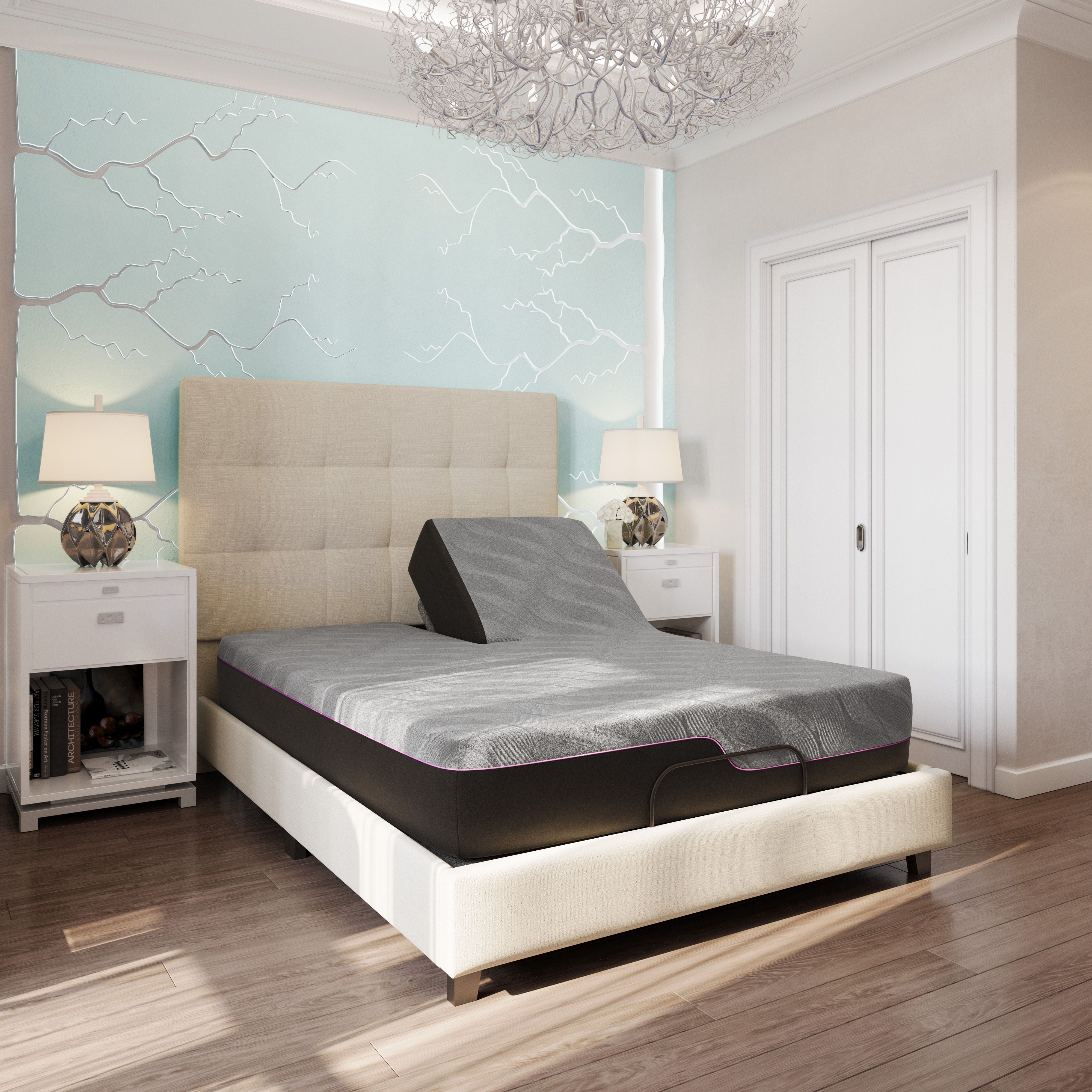 Renew - 11" Queen Size Flex Head Cooling Fast Responding Latex Foam Mattress - Gray