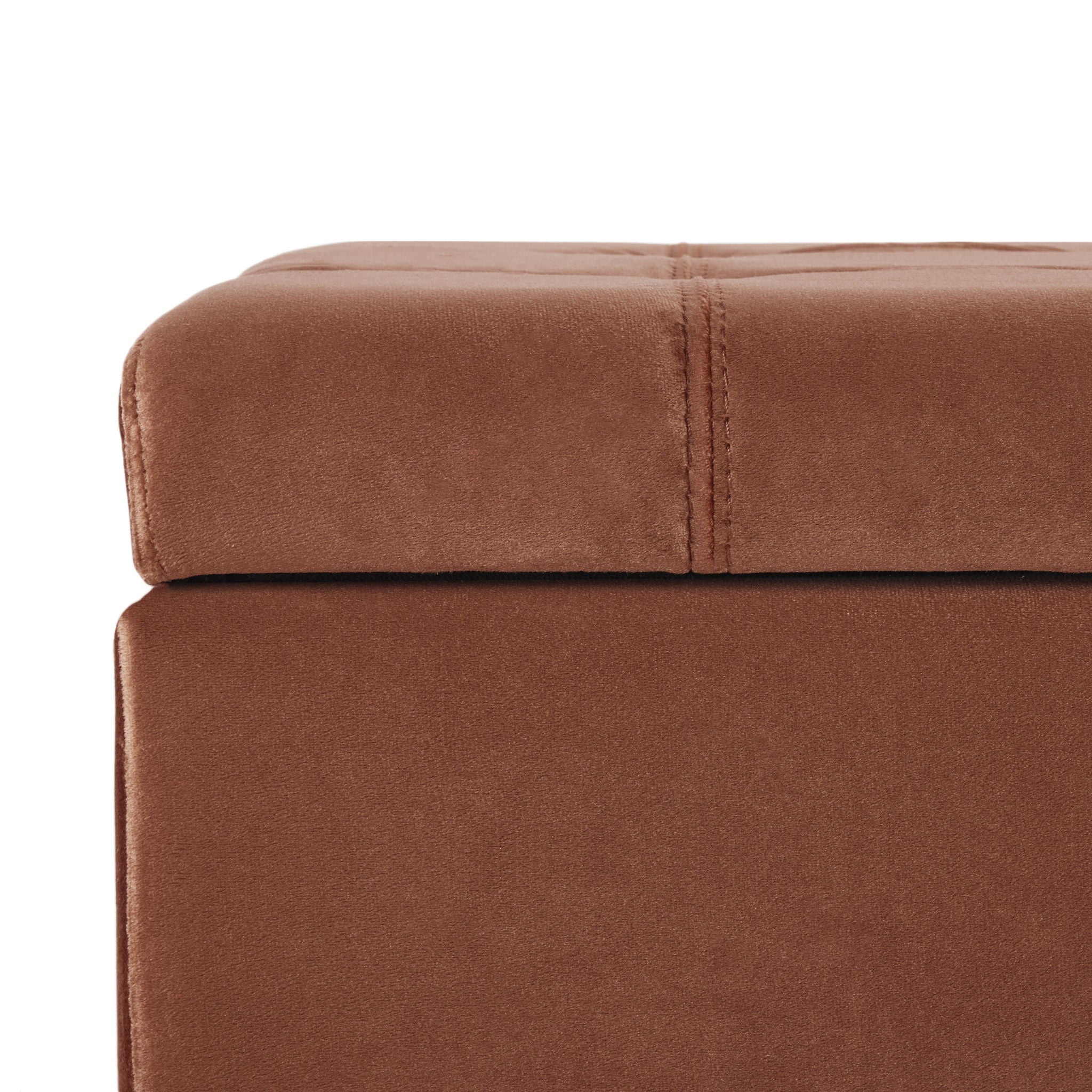 Wendover - Elegant Velvet Tufted Storage Bench With Lift-Up Top And Birch Wood Legs