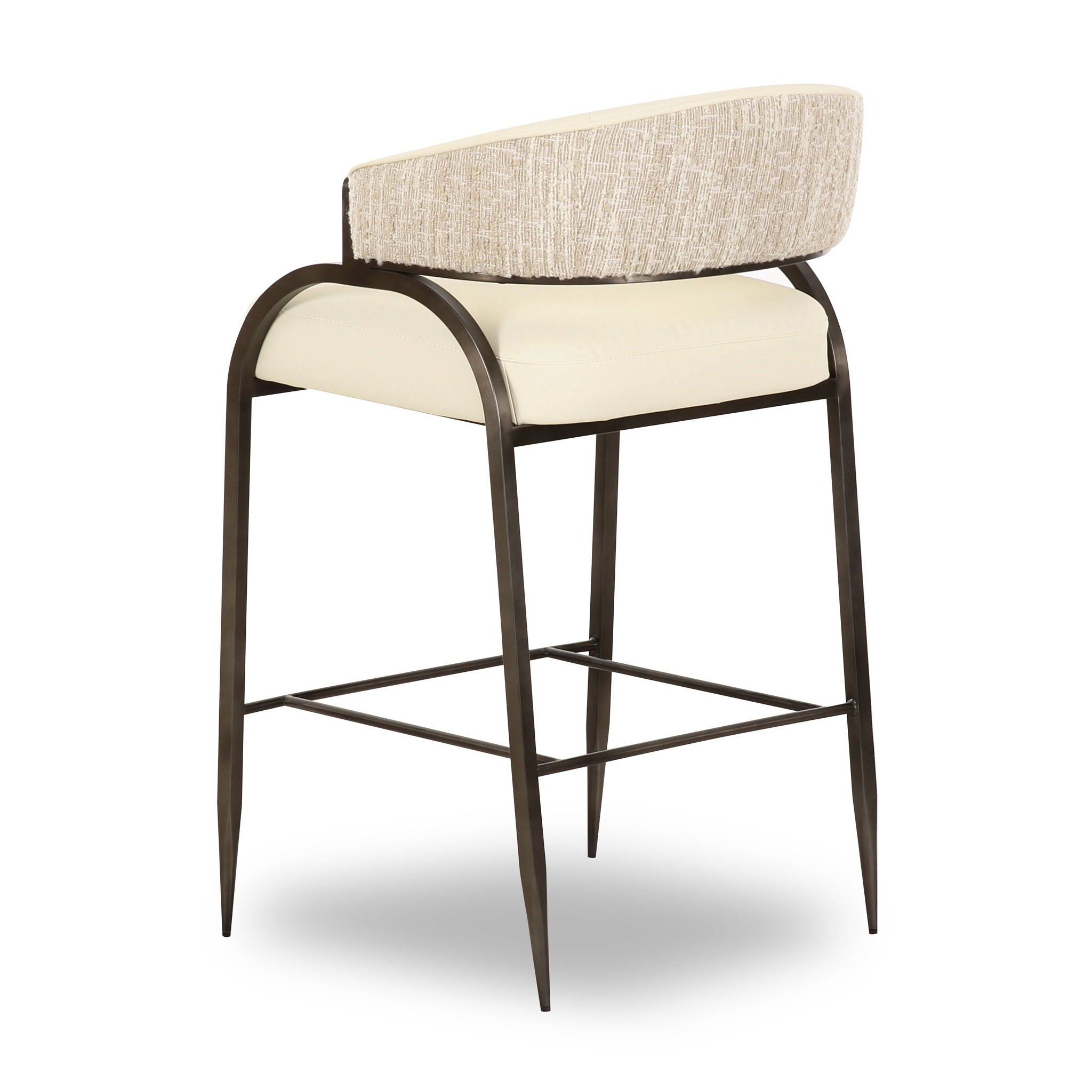 Tatum - Vegan Leather 2-Tone Counter Stool