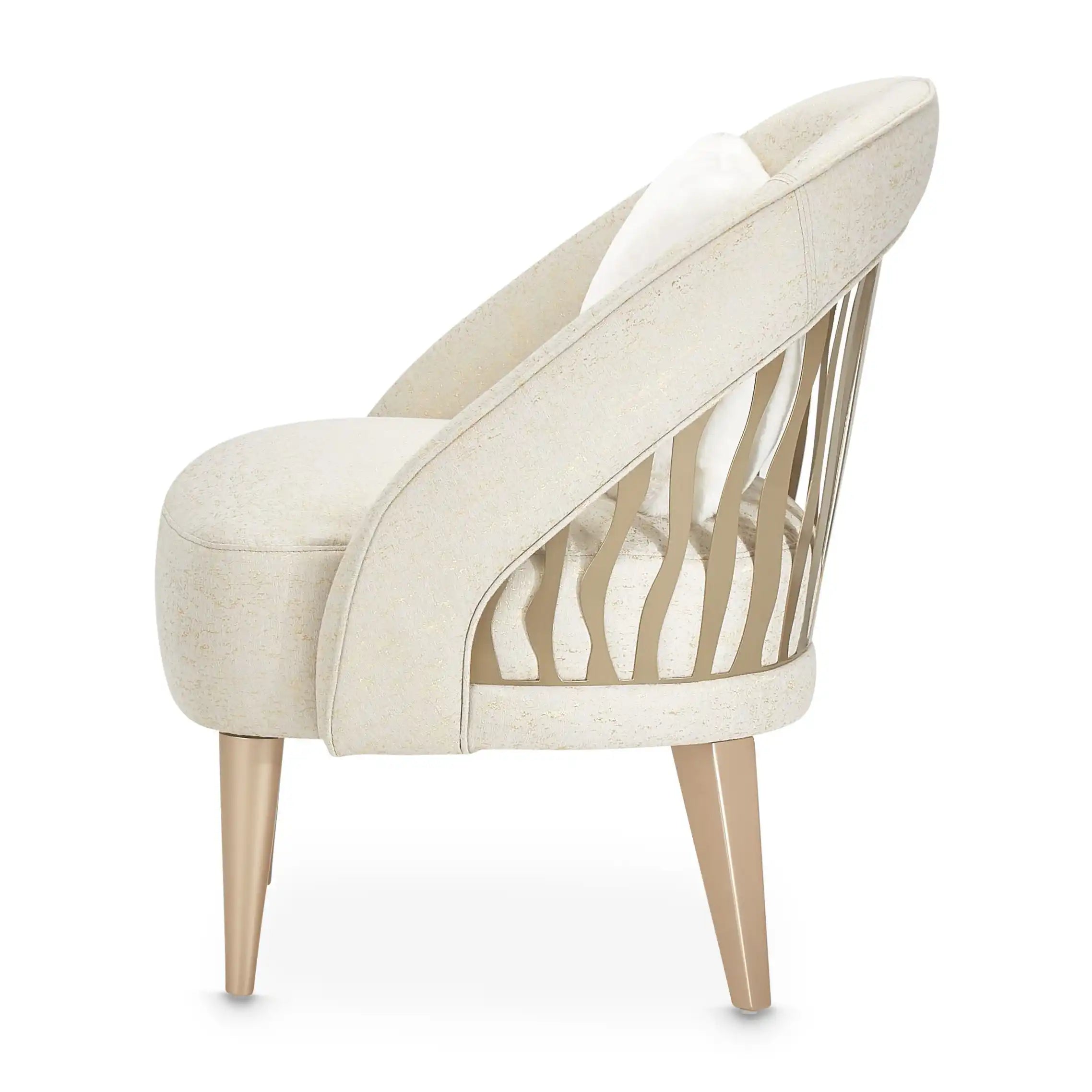La Rachelle - Flame Chair - Gold Rush / Champagne