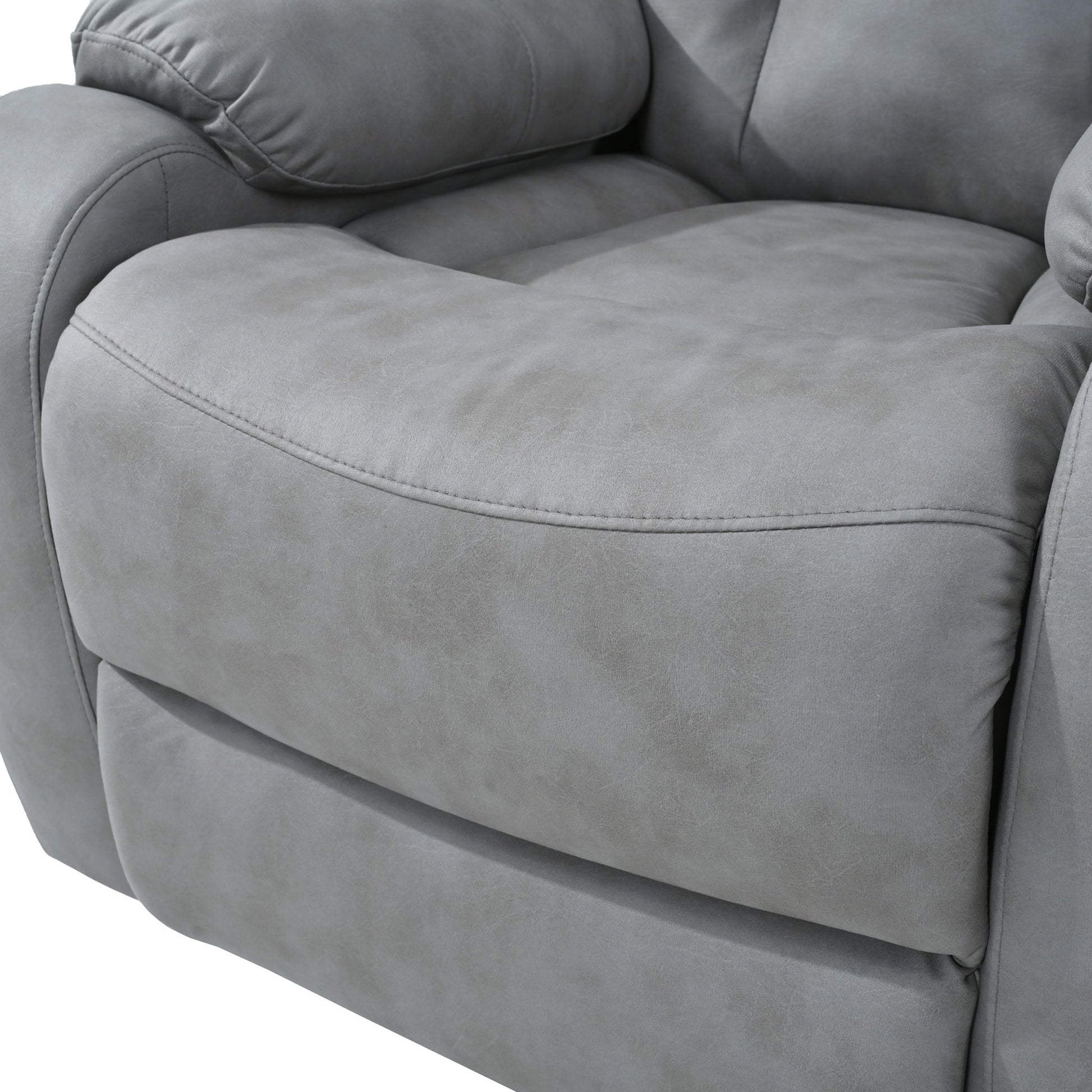 Electric Power Lift Recliner Chair, Fabric Recliner Chair, Home Theater Seating, Living Room Chair, Side Pocket, Remote Control - Light Gray - Best Buy Furniture