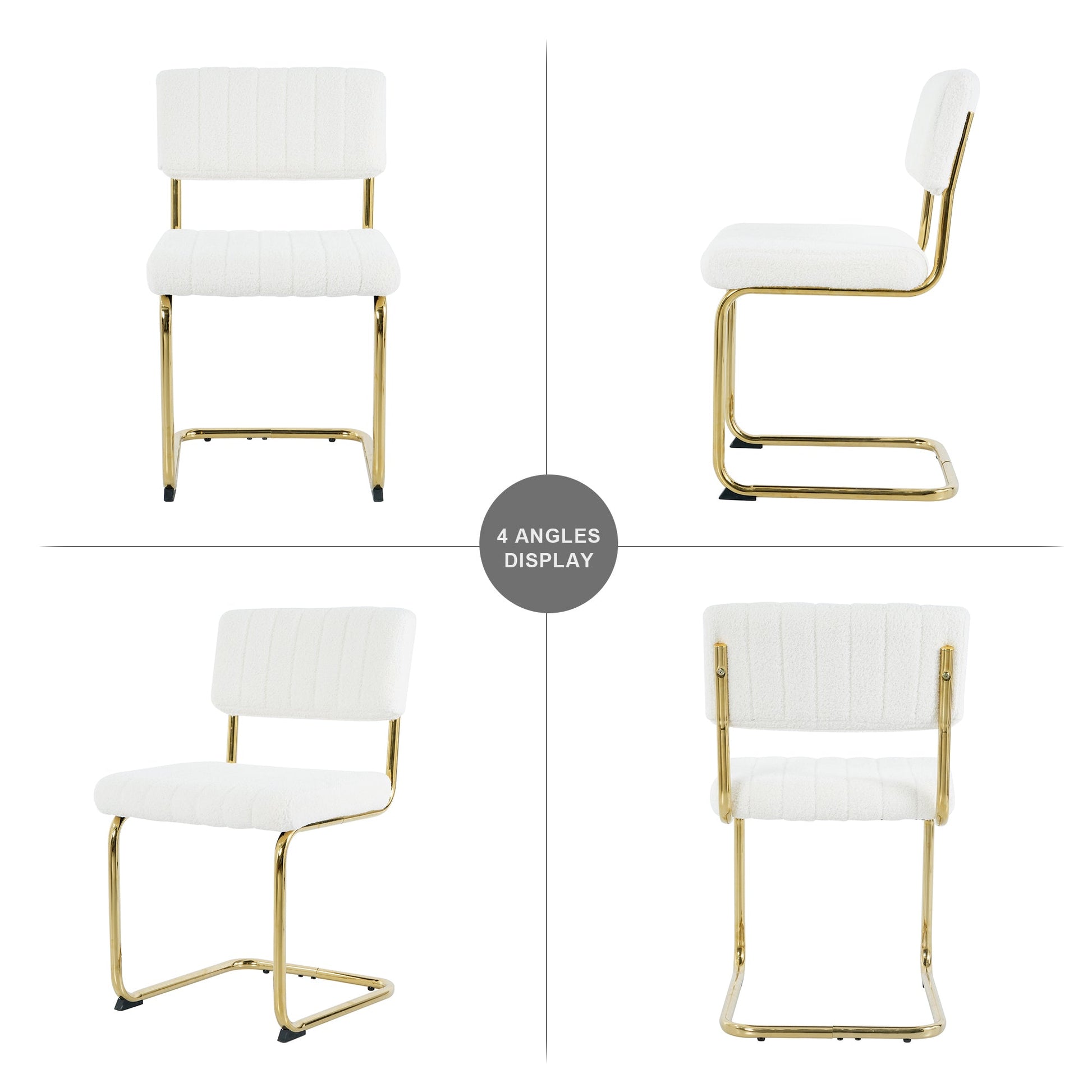 Modern Light Luxury White Dining Chair Set of 4 - Best Buy Furniture