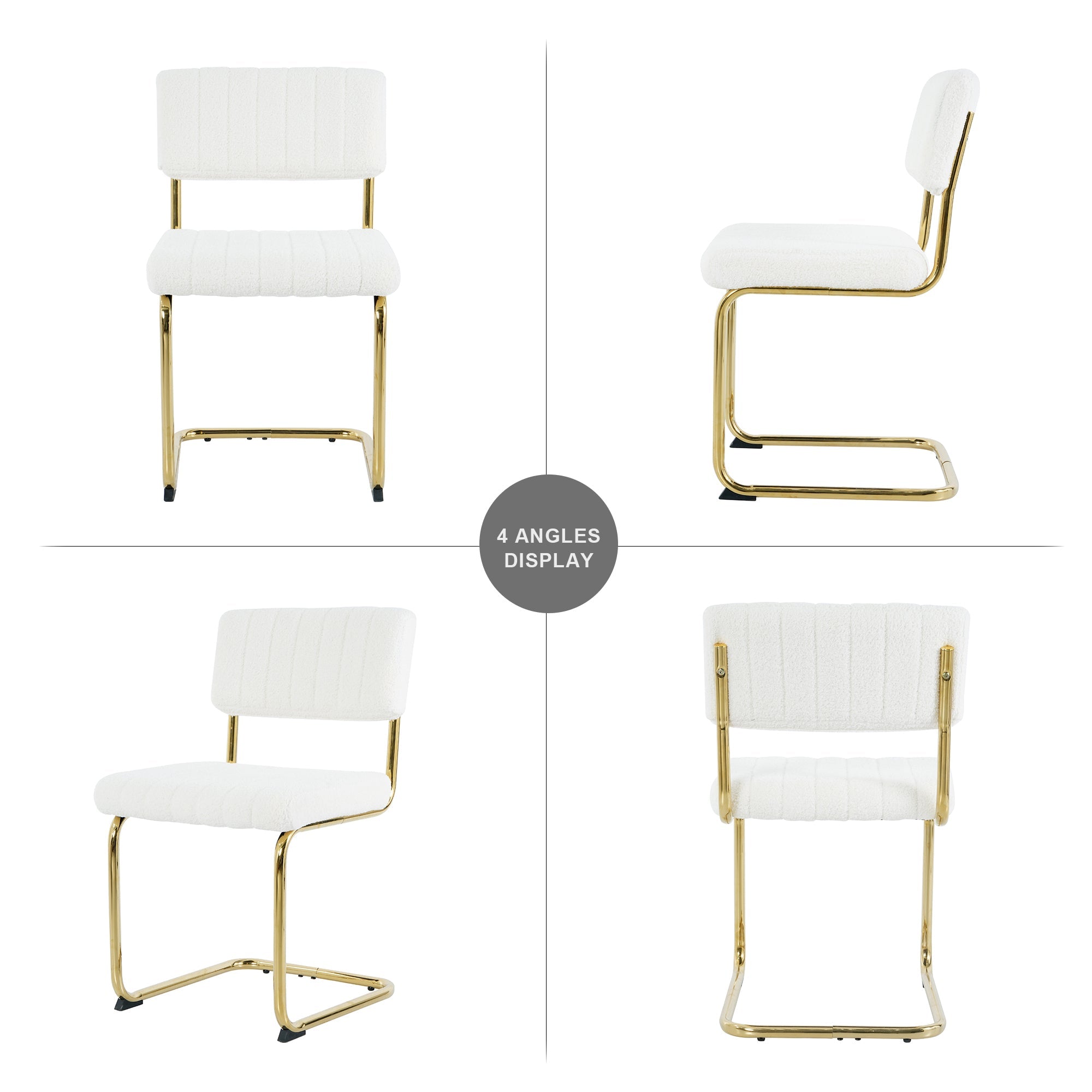 Modern Light Luxury White Dining Chair Set of 4 - Best Buy Furniture