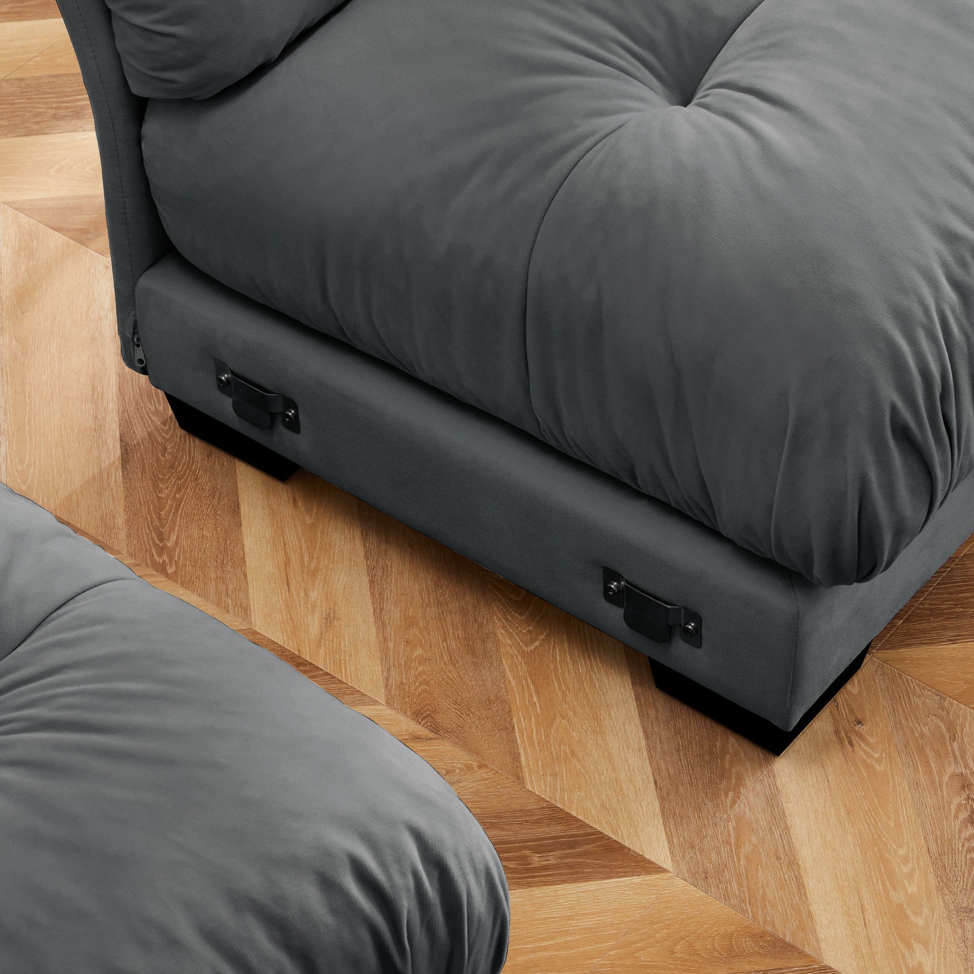 Super Comfort Oversized Modular Sectional Sofa With Movable Ottoman - Best Buy Furniture