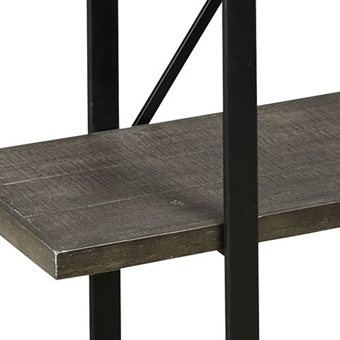 Gilesgrove - Bookcase - Black / Gray - Best Buy Furniture